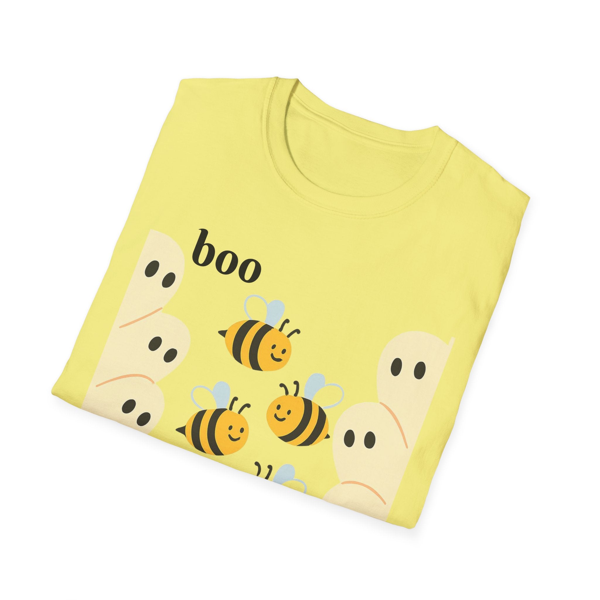 Boo Bees Ghost Halloween Costume Unisex Softstyle T-Shirt - Bee Lovers Gift, Spooky Shirt, Halloween Party, Funny Costume Tee, Cute Ghost