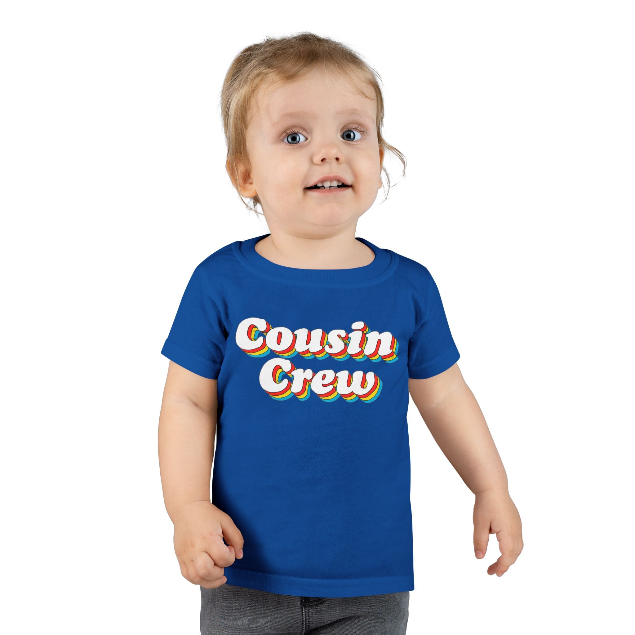 Retro Cousin Crew Toddler T-Shirt, Cute Family Shirt, Kids' Casual Wear, Cousin Family Gatherings, Birthday Gift