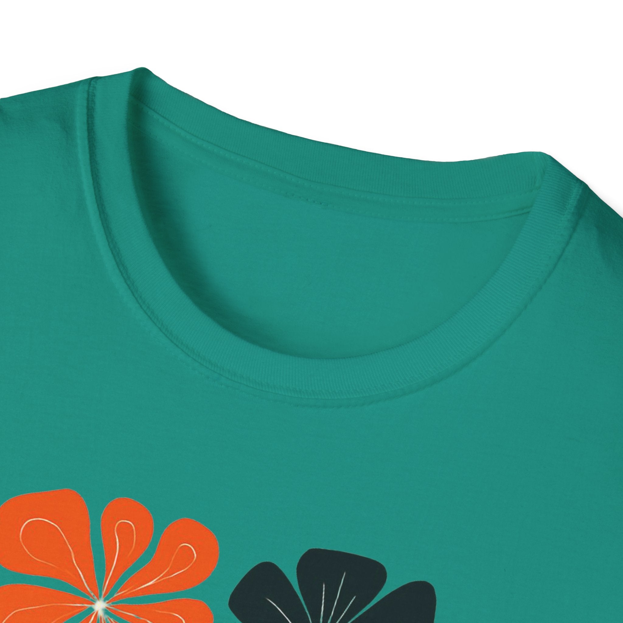 Raising wild flowers, one tantrum at a time Mom Life Unisex Softstyle T-Shirt, Gifts for Toddler Moms, Raising Wildflowers, floral  Apparel