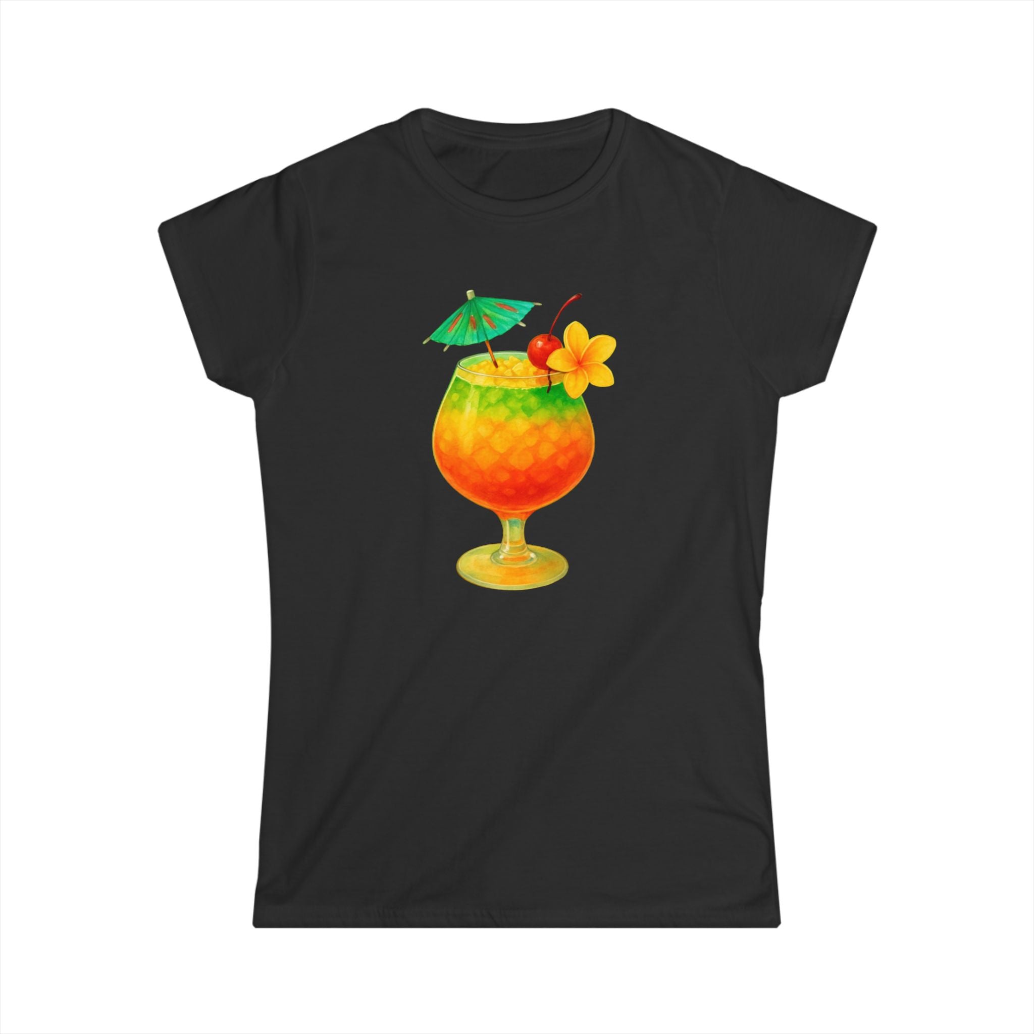 Mai Tai  punch tropical Tees, Island Style Shirt, Summer Cocktail Top, Vacation Apparel, Rum Punch Vibes, Women's Graphic Tee