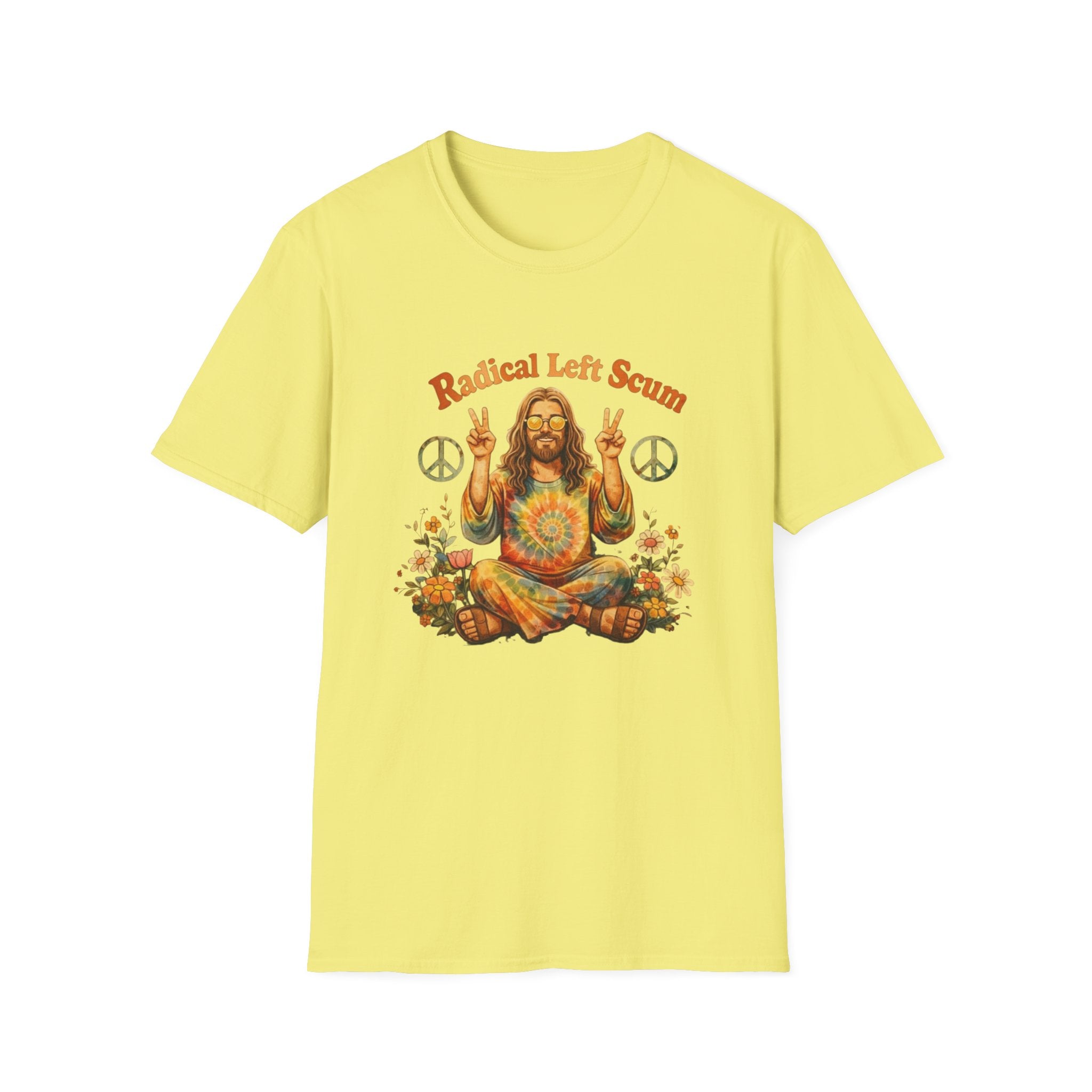 Radical Left Scum Hippie Peace Meditation T-Shirt