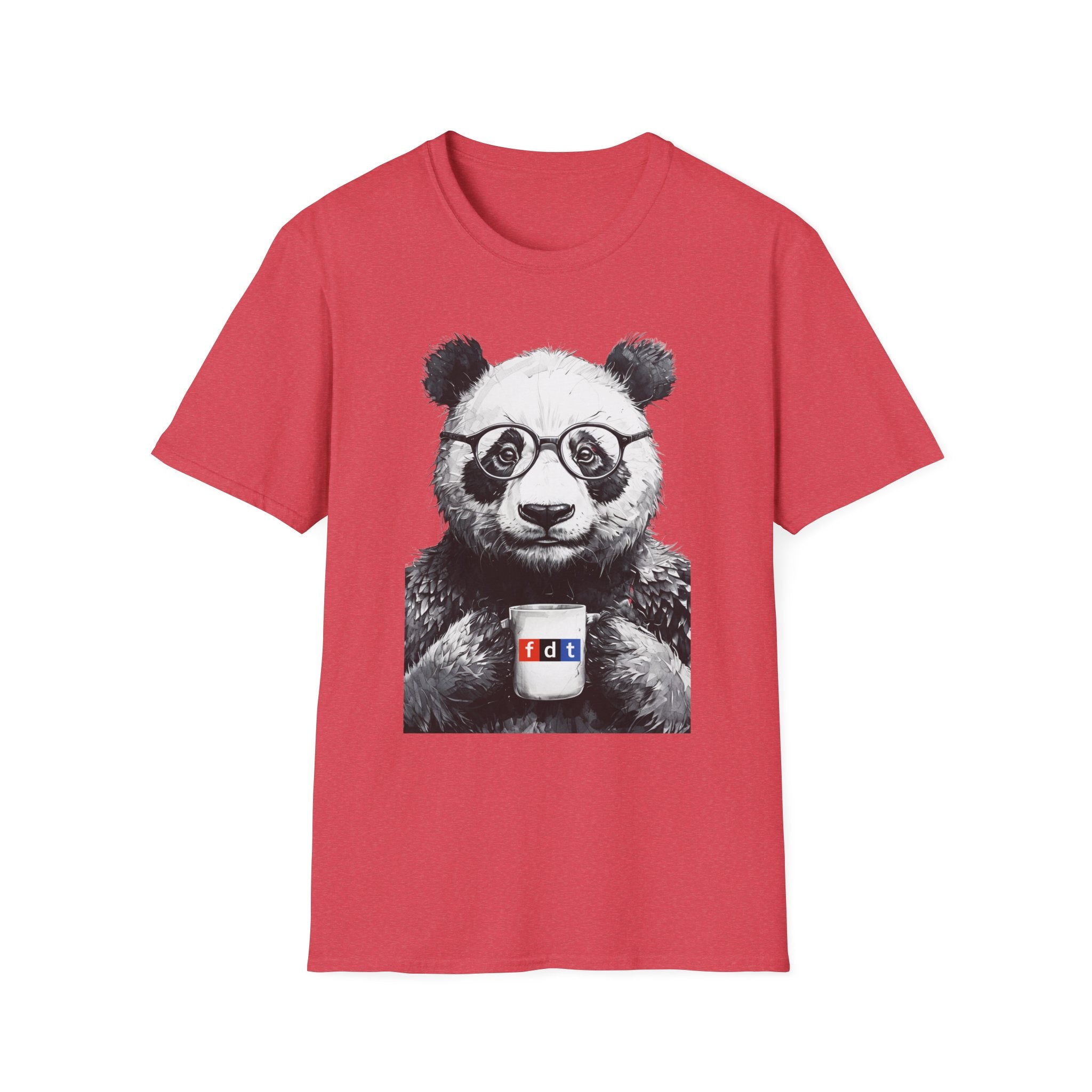 Social Justice Panda Coffee Protest FDT Unisex Softstyle T-Shirt, Anti Trump Activist Tee, Political Statement Shirt