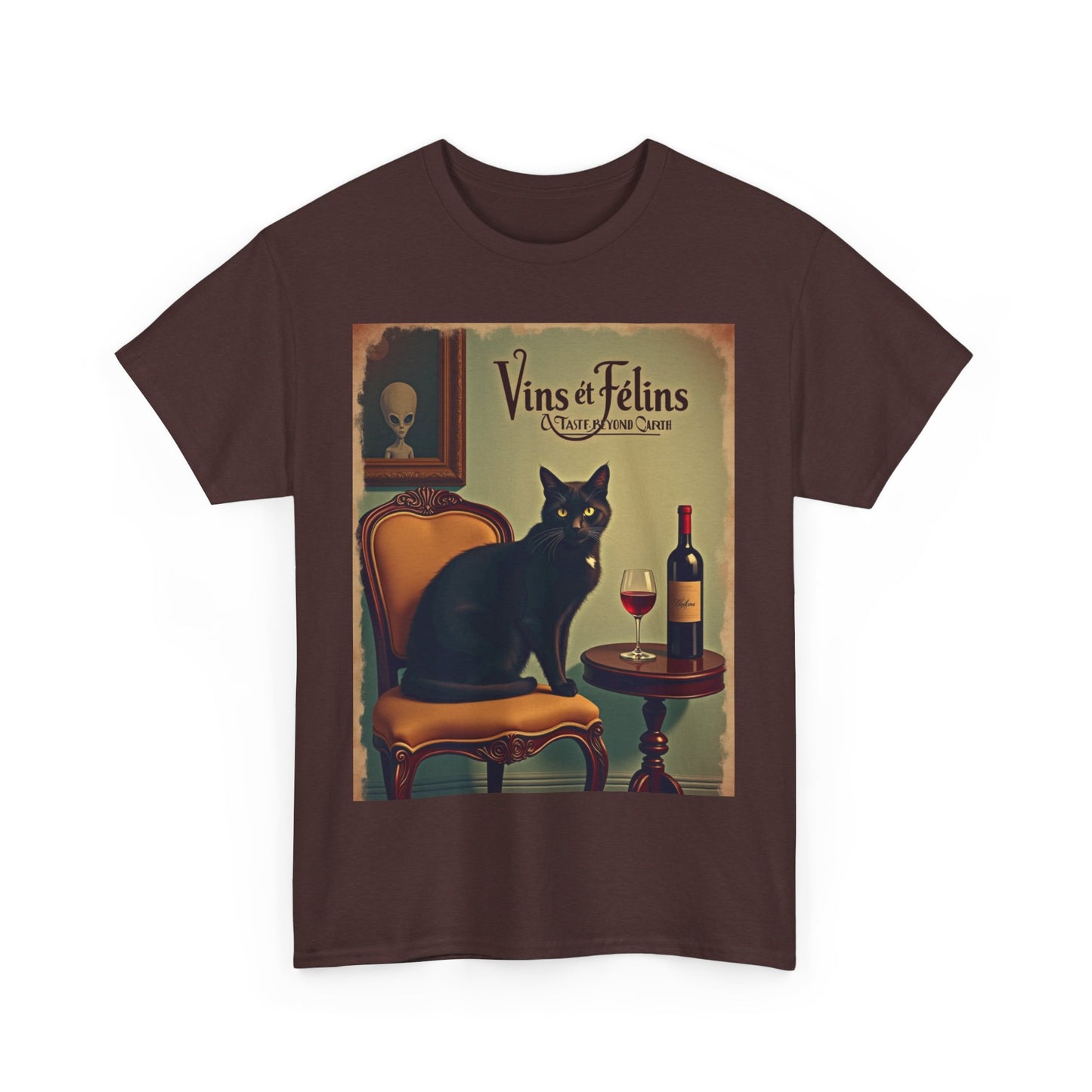 French Wine Kitty Tee