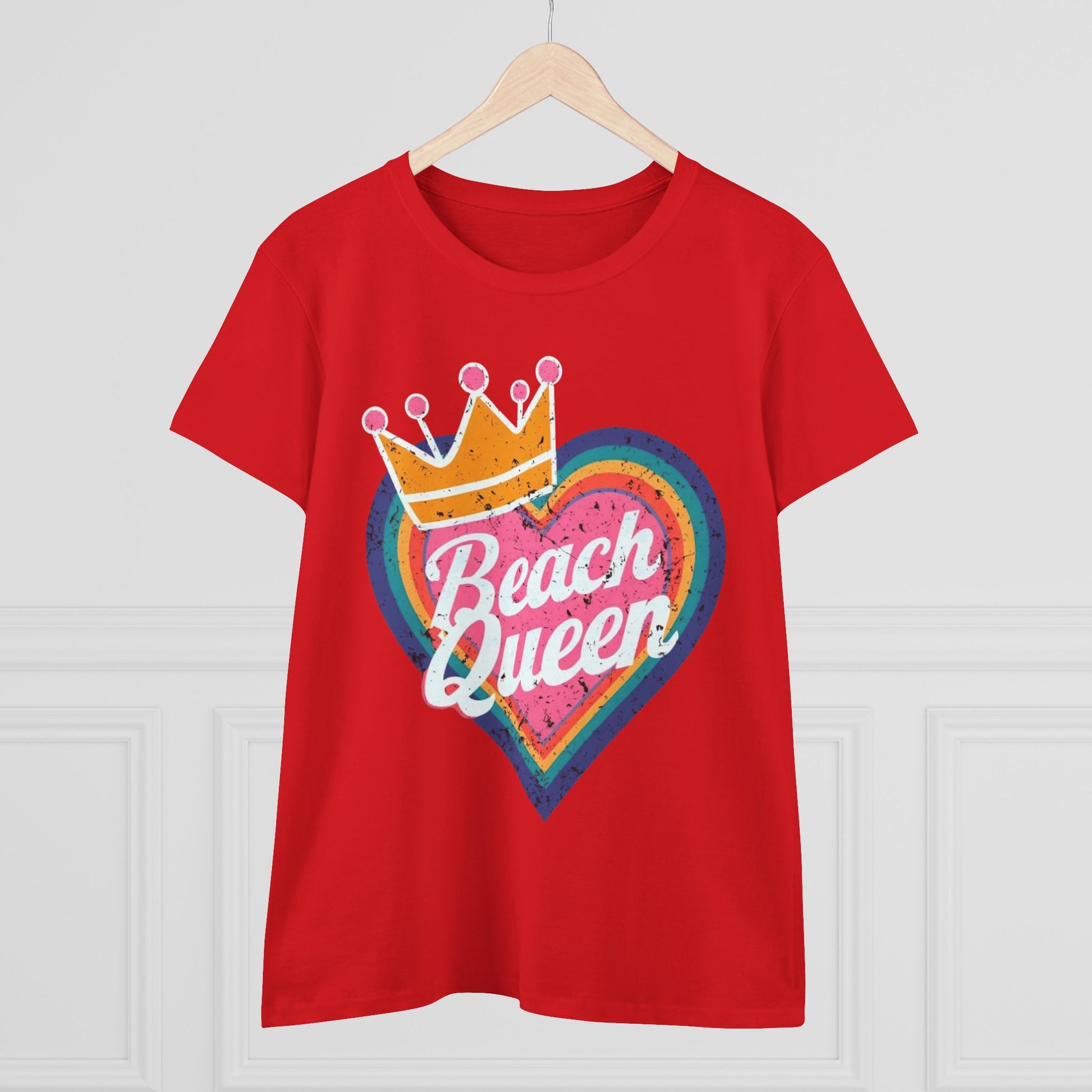 Beach Queen T-Shirt, Summer Vibes Tee, Vacation Shirt, Gift for Beach Lovers, Fun Retro Graphic Tee fun coastal tea for her