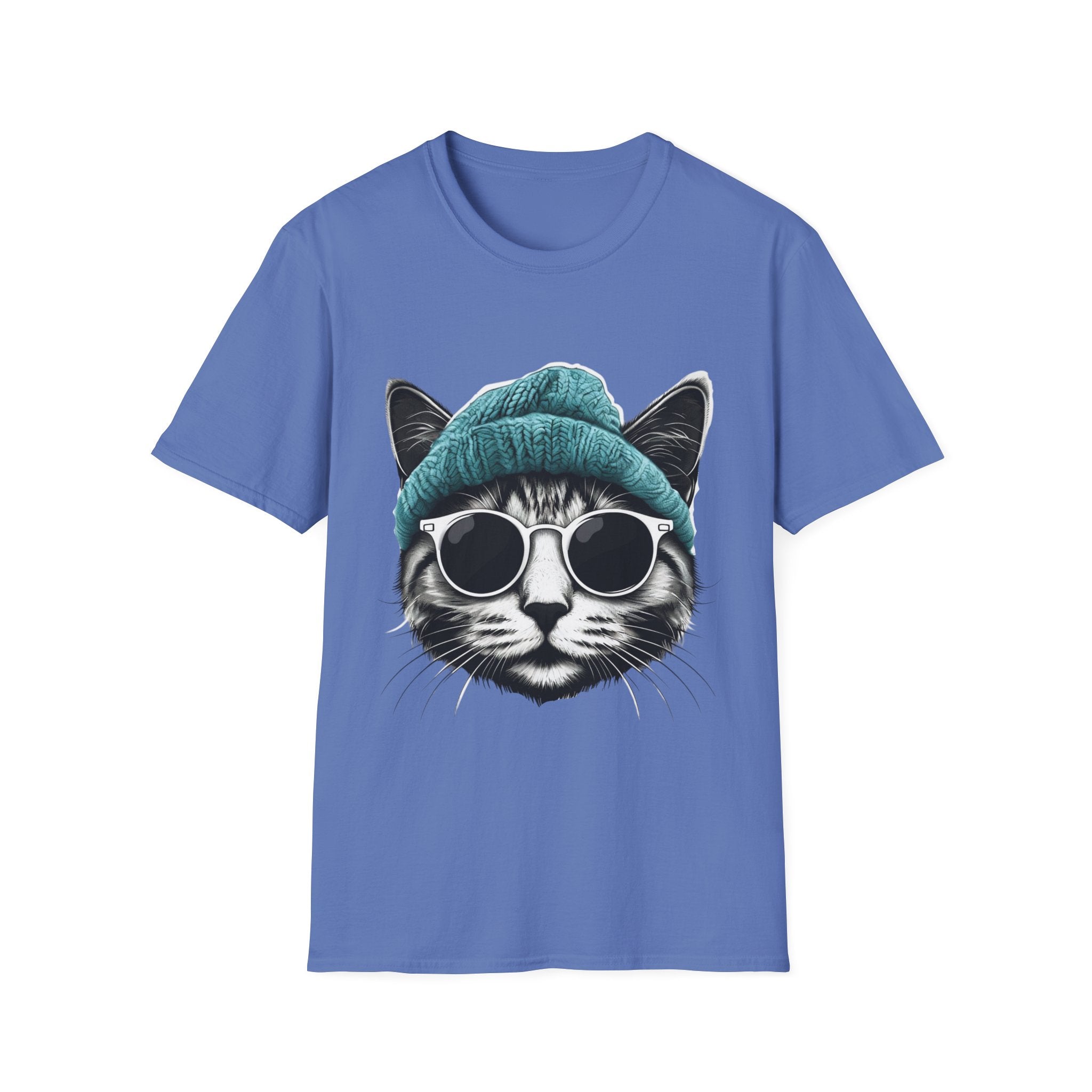 Cool cat with a Knit Cap Cat lovers gift unisex tshirt