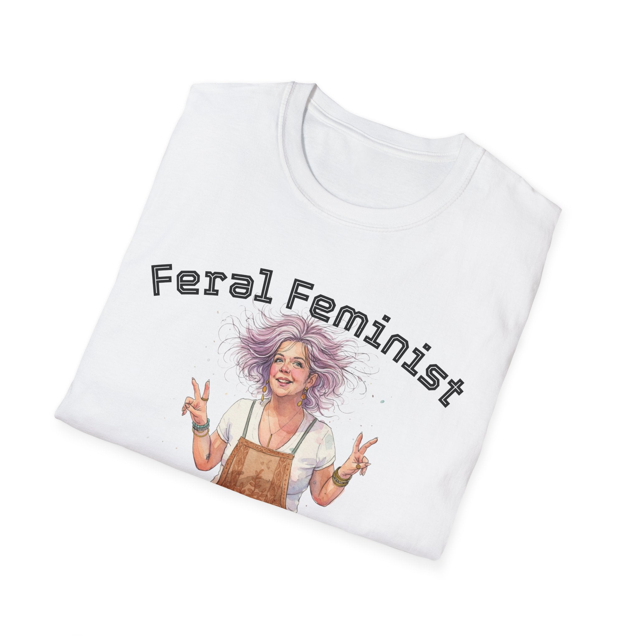 Feral Feminist Boho T-Shirt — Hippie Feminist Graphic Tee