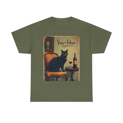 French Wine Kitty Tee