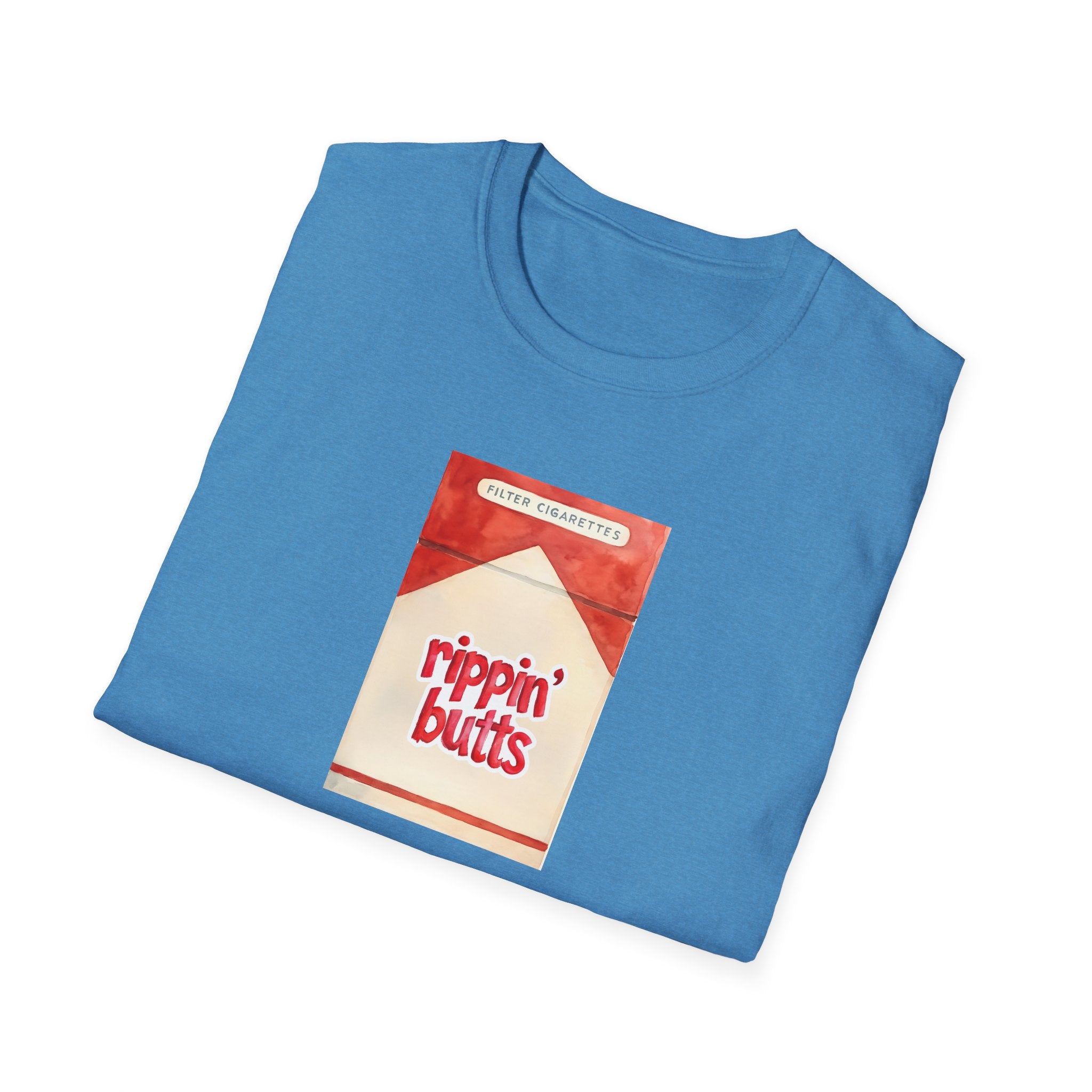 Rippin Butts Smoker Unisex Tee, Funny Smoking Shirt, Cool Tobacco Lover Gift, Hipster Smokers Top, Vintage Tobacco Tshirt, Sarcastic