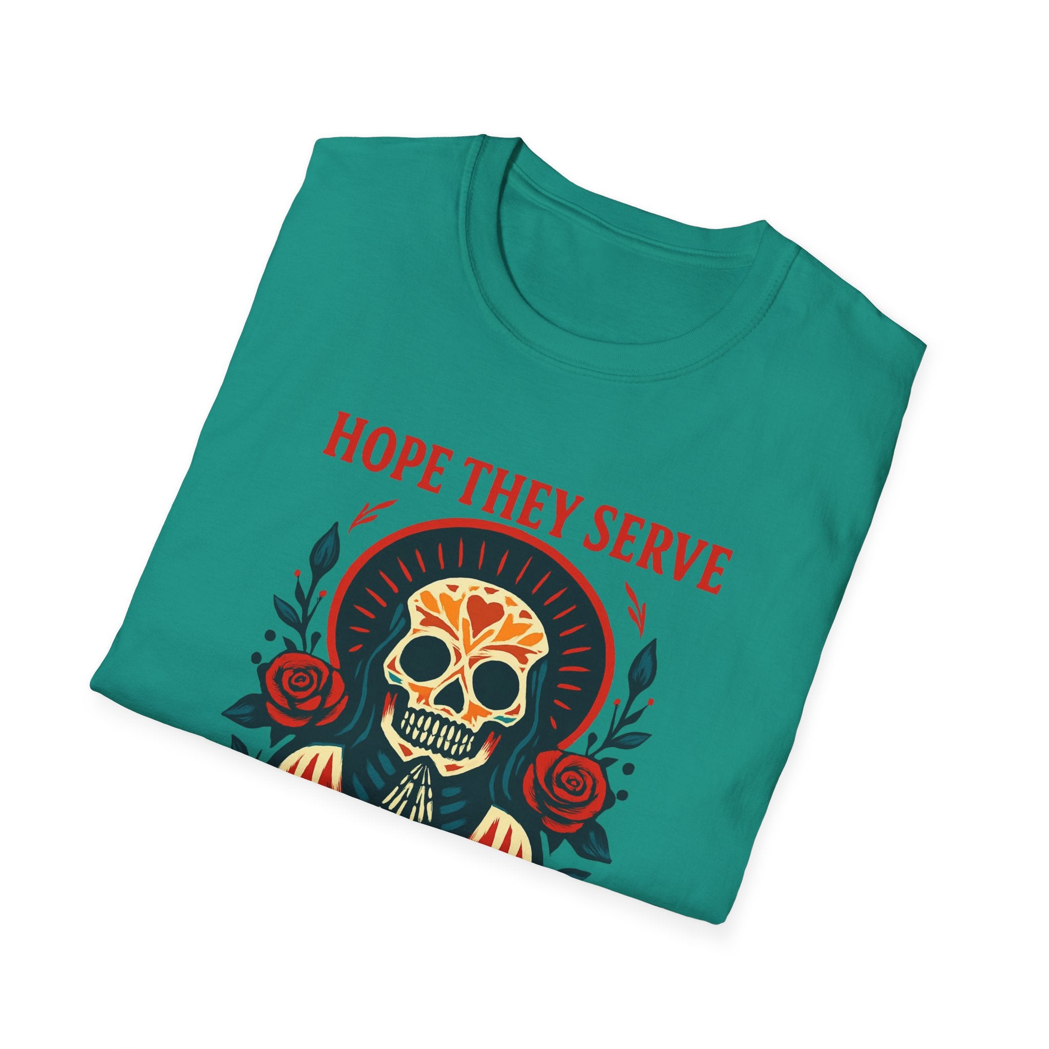 Skull T-Shirt, Funny Taco Lover Gift, Unisex Tee Hope they sell tacos in Hell.