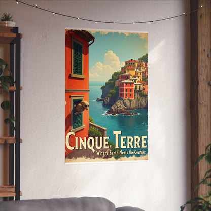 Poster: Cinque Terre Extraterrestrial Travel