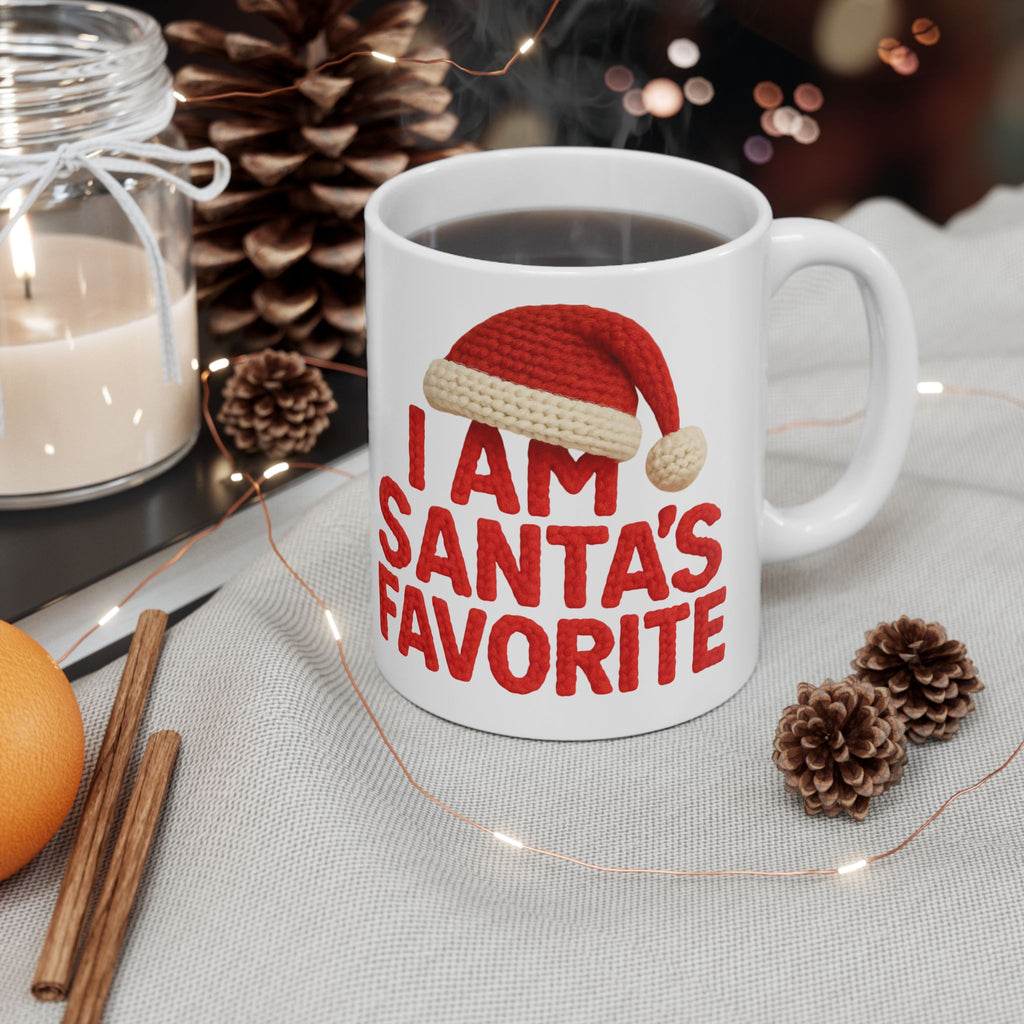 Holiday Santa's Favorite Ceramic Mug
