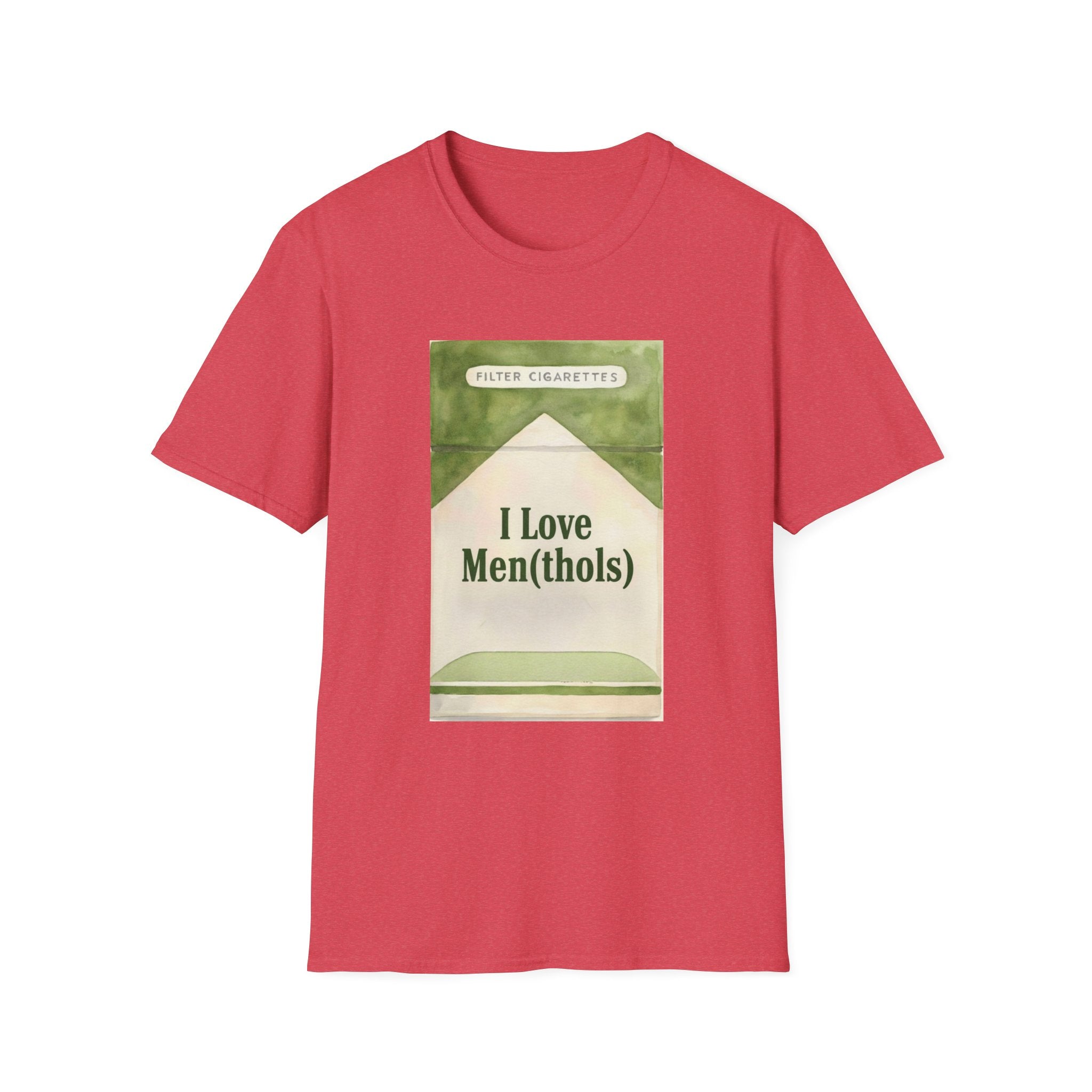 I Love Men(thols) Retro Cigarette Pack Graphic T-Shirt