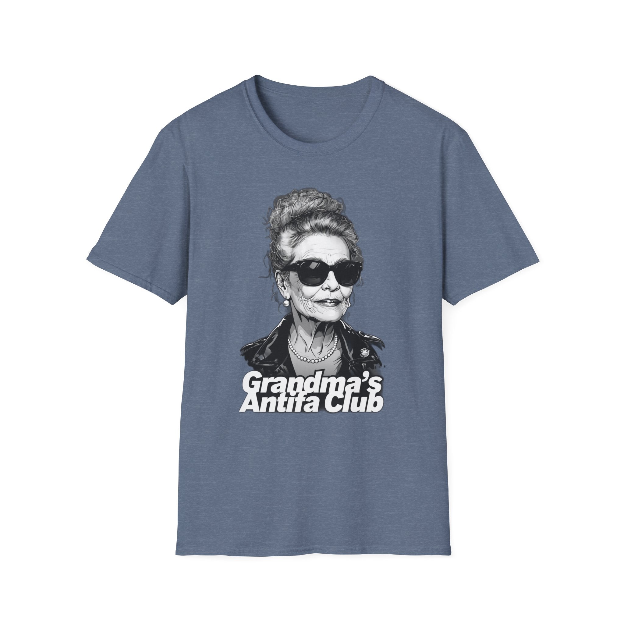 Antifa Grandma Softstyle T-Shirt | Grandma's Antifa Club Shirt Made for strong women who stand for justice