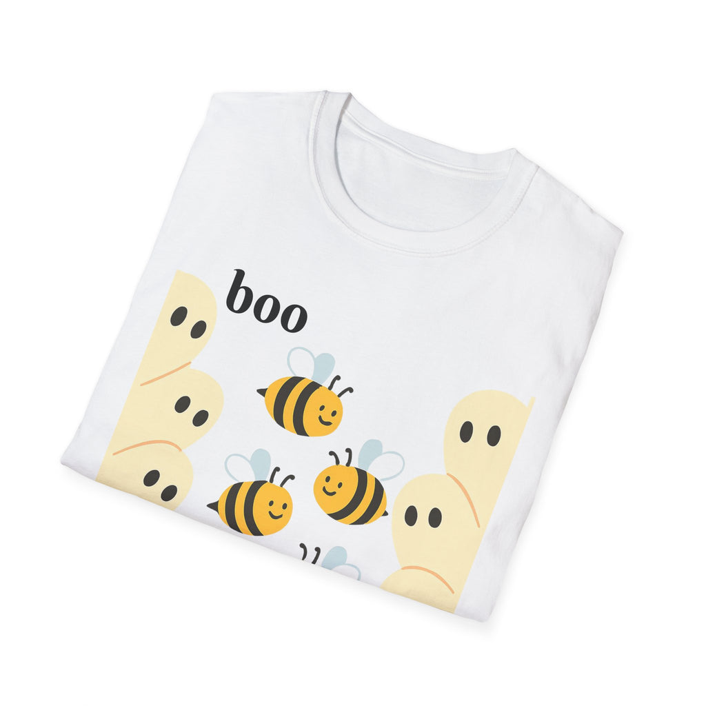 Boo Bees Ghost Halloween Costume Unisex Softstyle T-Shirt - Bee Lovers Gift, Spooky Shirt, Halloween Party, Funny Costume Tee, Cute Ghost