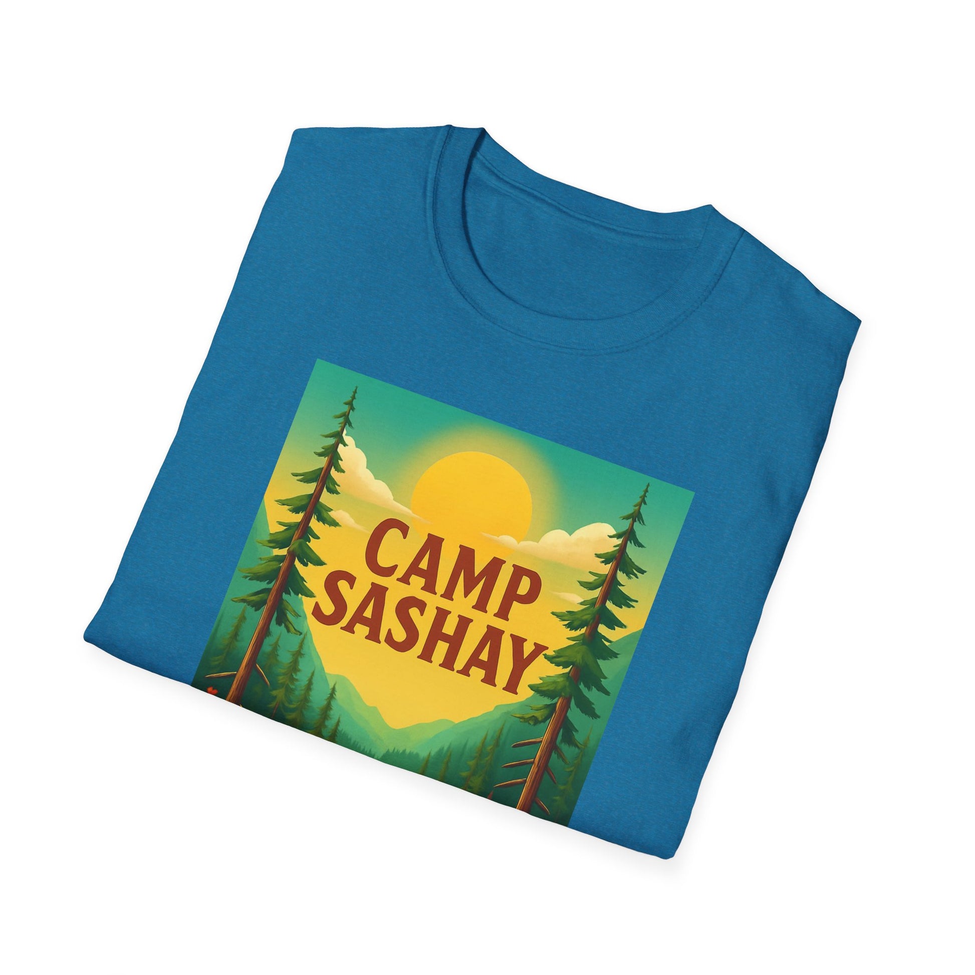 Camp Sashay carnival Unisex Softstyle T-Shirt, Vintage Camping Tee, Outdoor Adventure Shirt, Summer Vibes T-Shirt, Gift for Nature Lovers