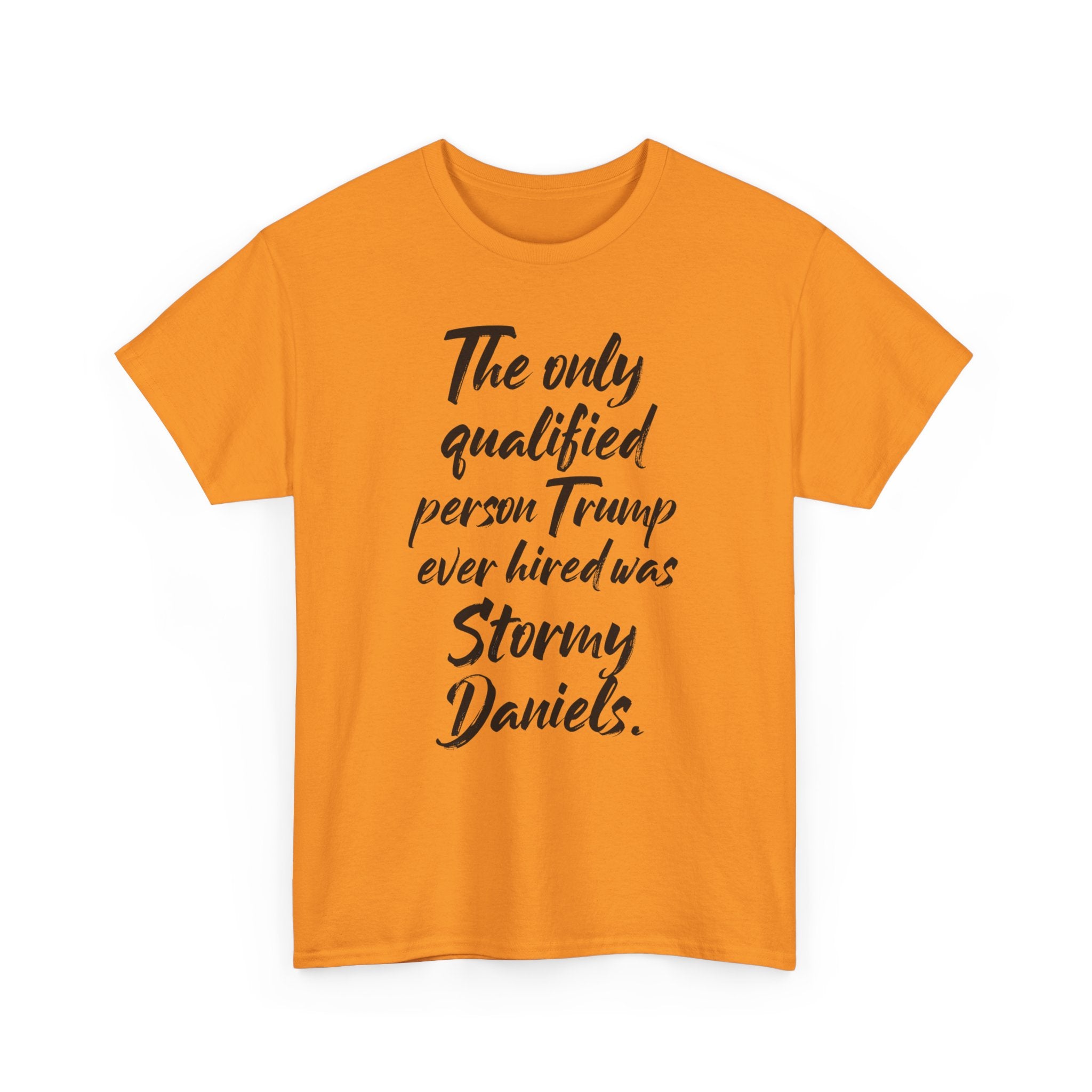 The only qualified person Trump ever hired was Stormy Daniels Anti-Trump Tee, Activist Apparel, Resist Clothing, Protest Shirt