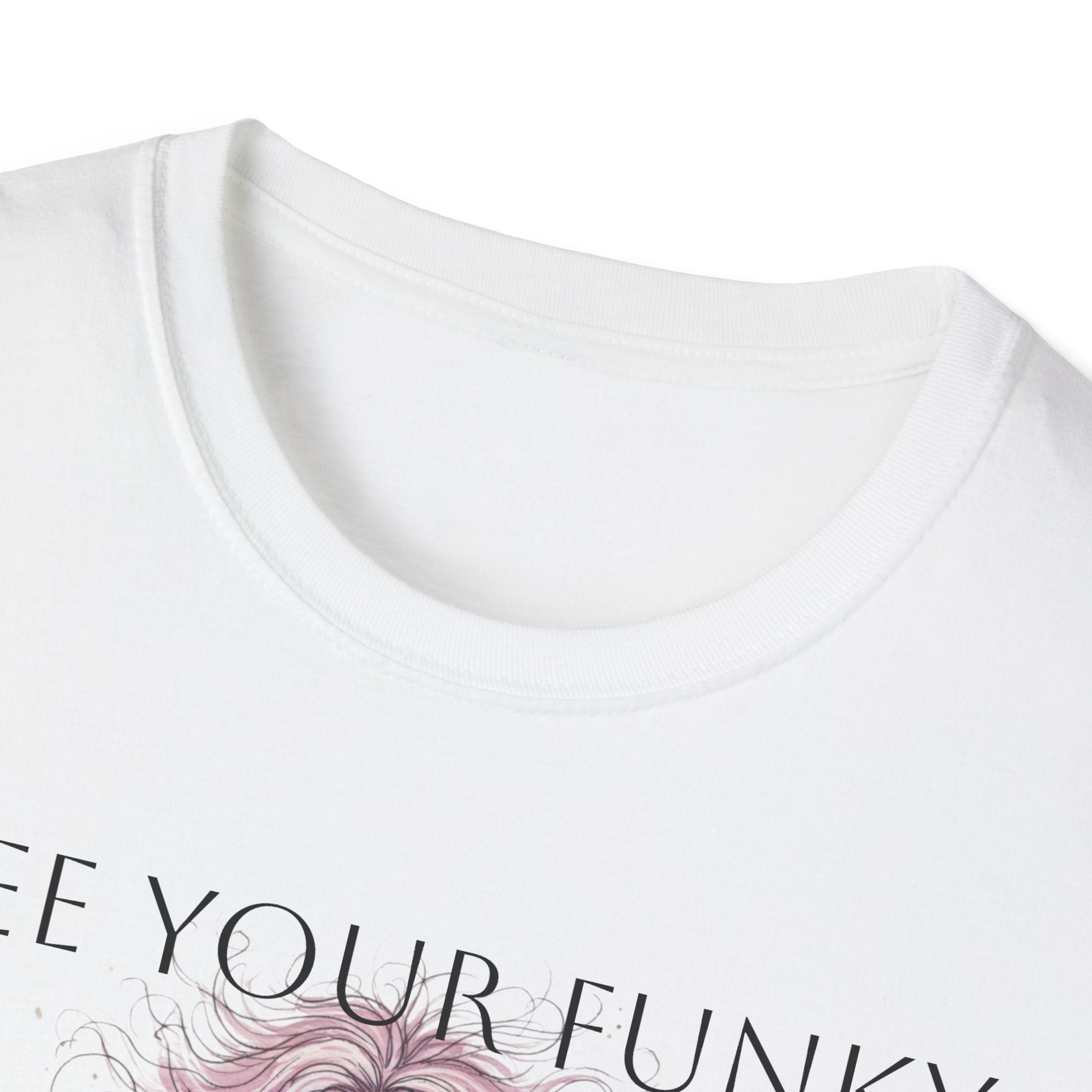 T-Shirt — “Free Your Funky” Peace-Sign Boho Woman Graphic Tee