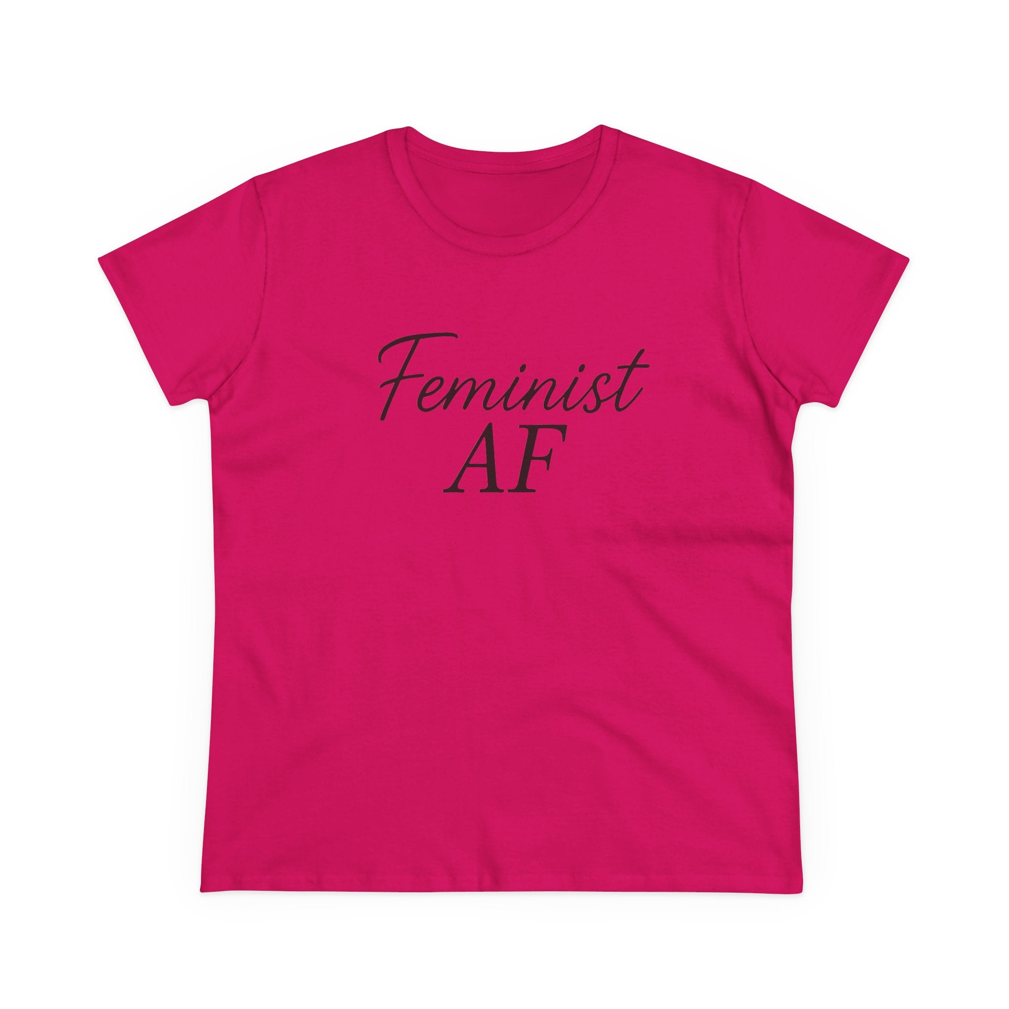 Feminist AF Tee, Protest Shirt, Empowerment Top, Activist Clothing, Women's Rights Apparel, Midweight Cotton Tshirt