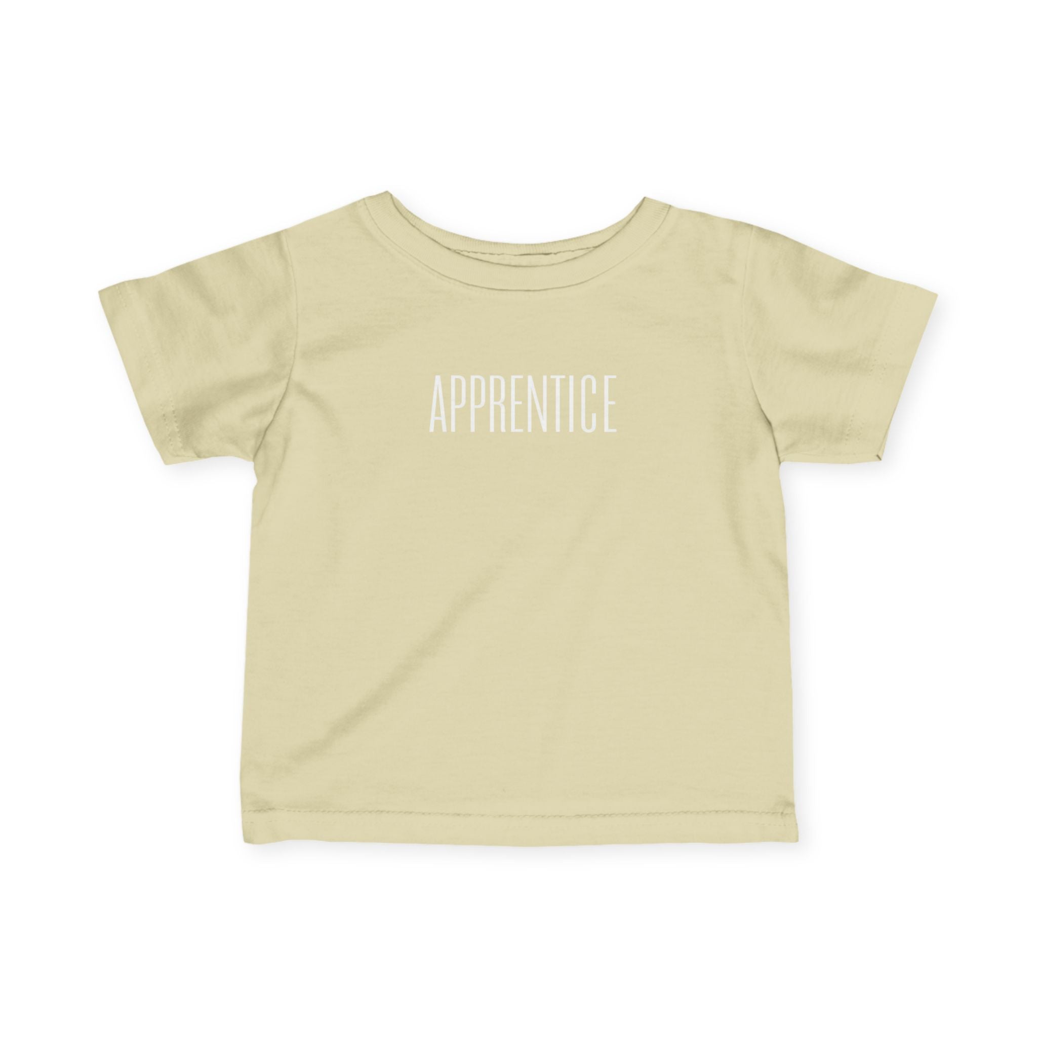 Infant Tee — 'Apprentice' Minimalist Baby Shirt (Neutral)