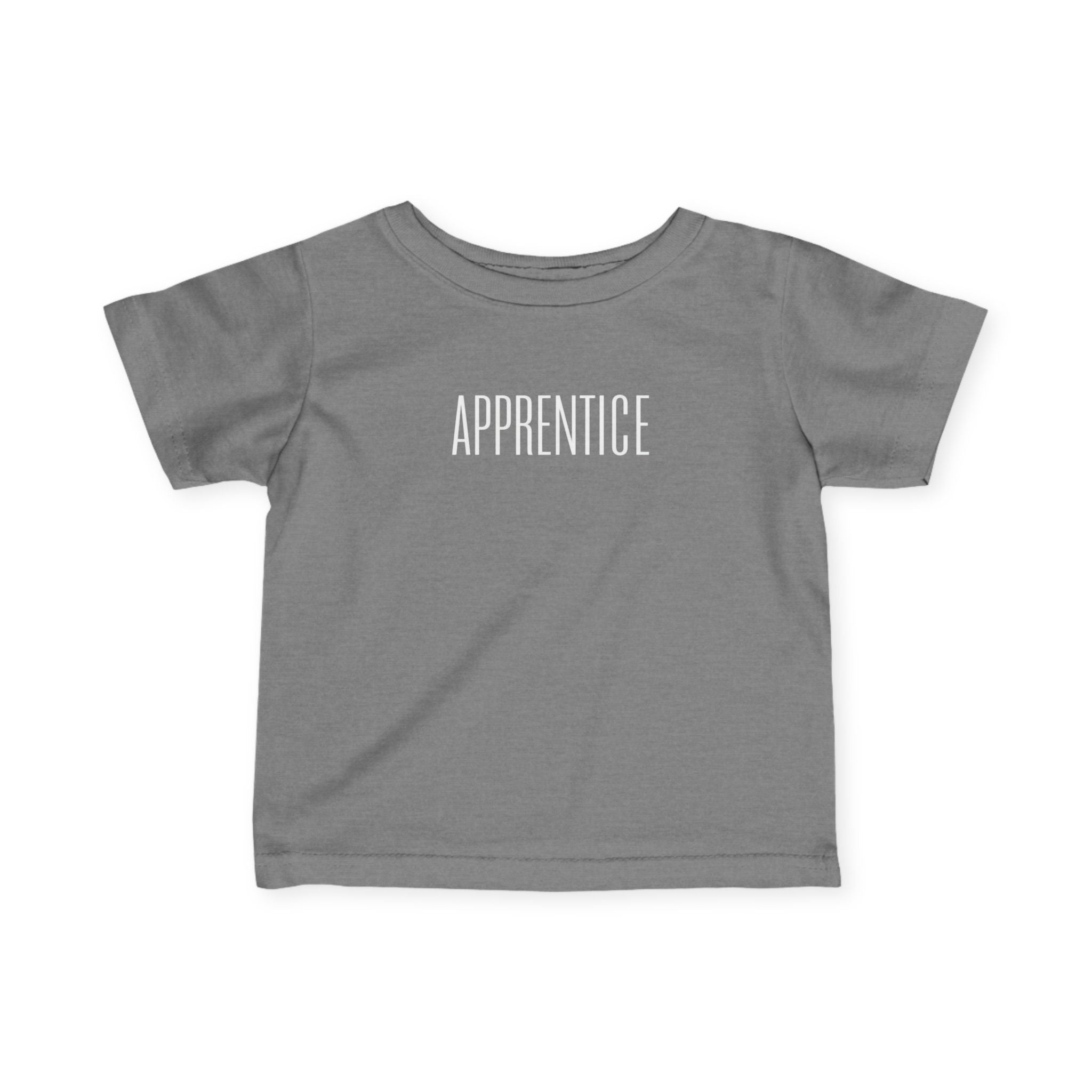 Infant Tee — 'Apprentice' Minimalist Baby Shirt (Neutral)