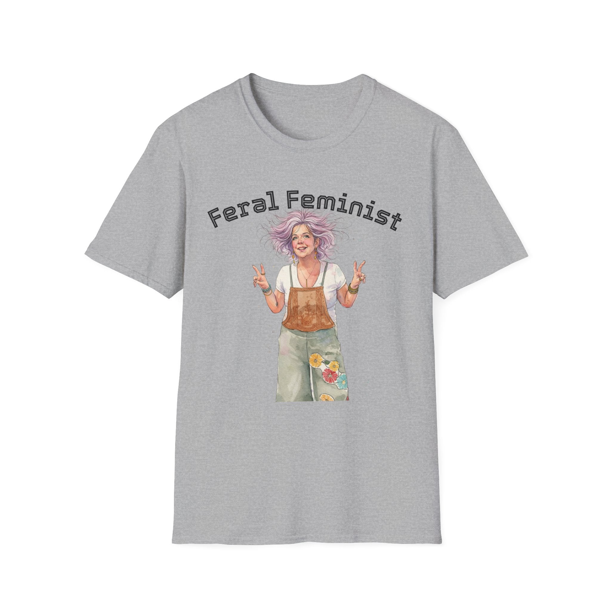 Feral Feminist Boho T-Shirt — Hippie Feminist Graphic Tee