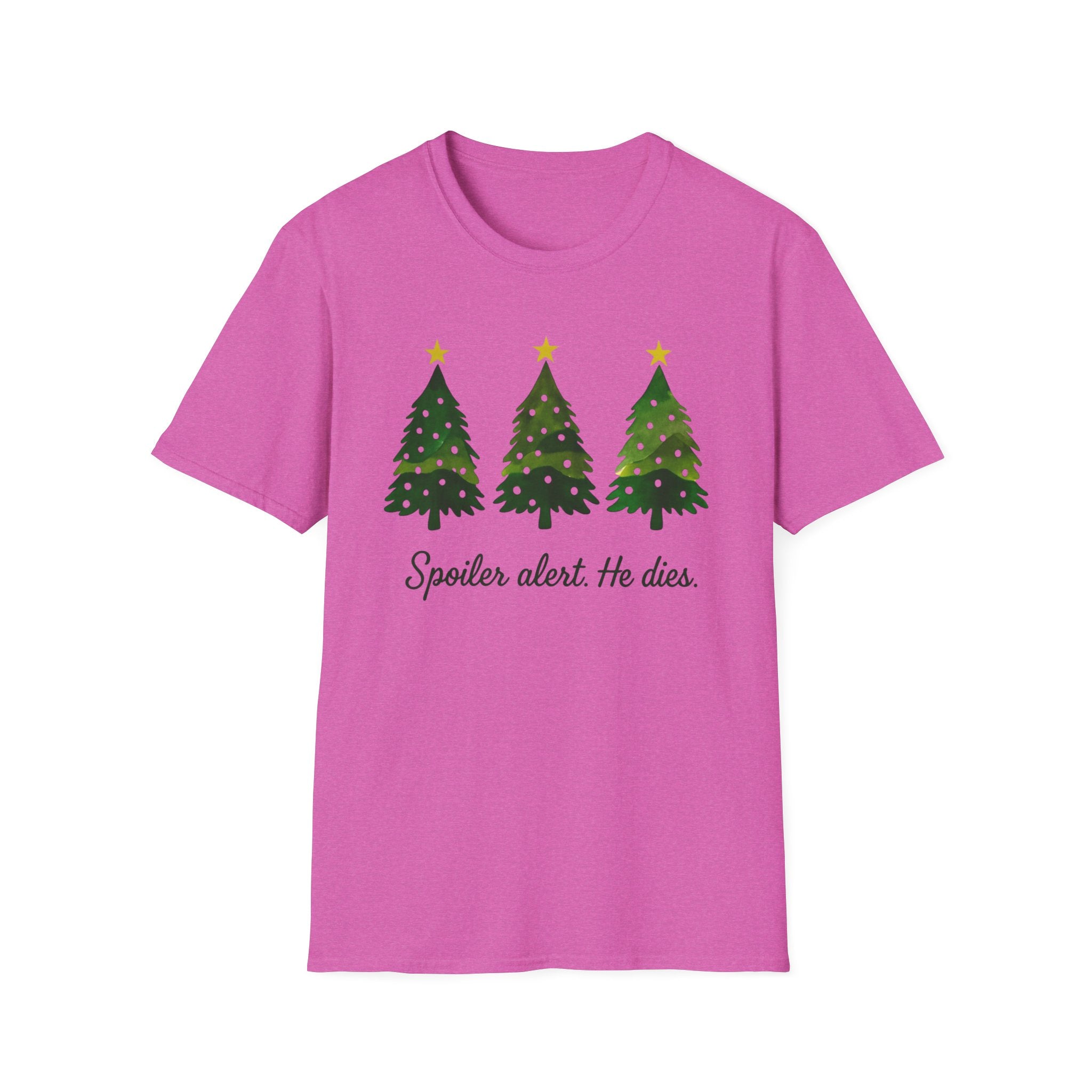 Spoiler Alert. He dies. Funny Jesus Christmas Tree T-Shirt