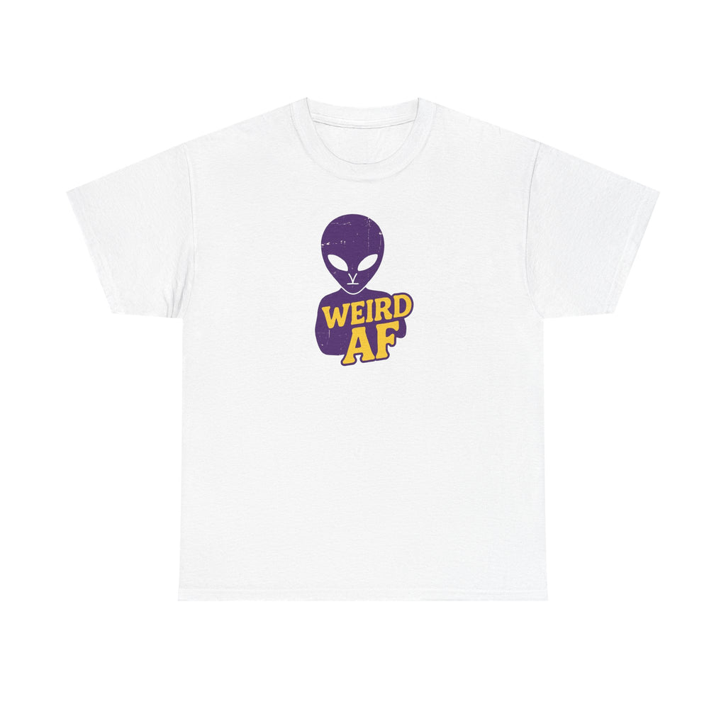 Weird AF Alien Tee, Unisex Graphic T-Shirt, Fun Casual Wear, Gift for Sci-Fi Lovers, Quirky Humor Apparel