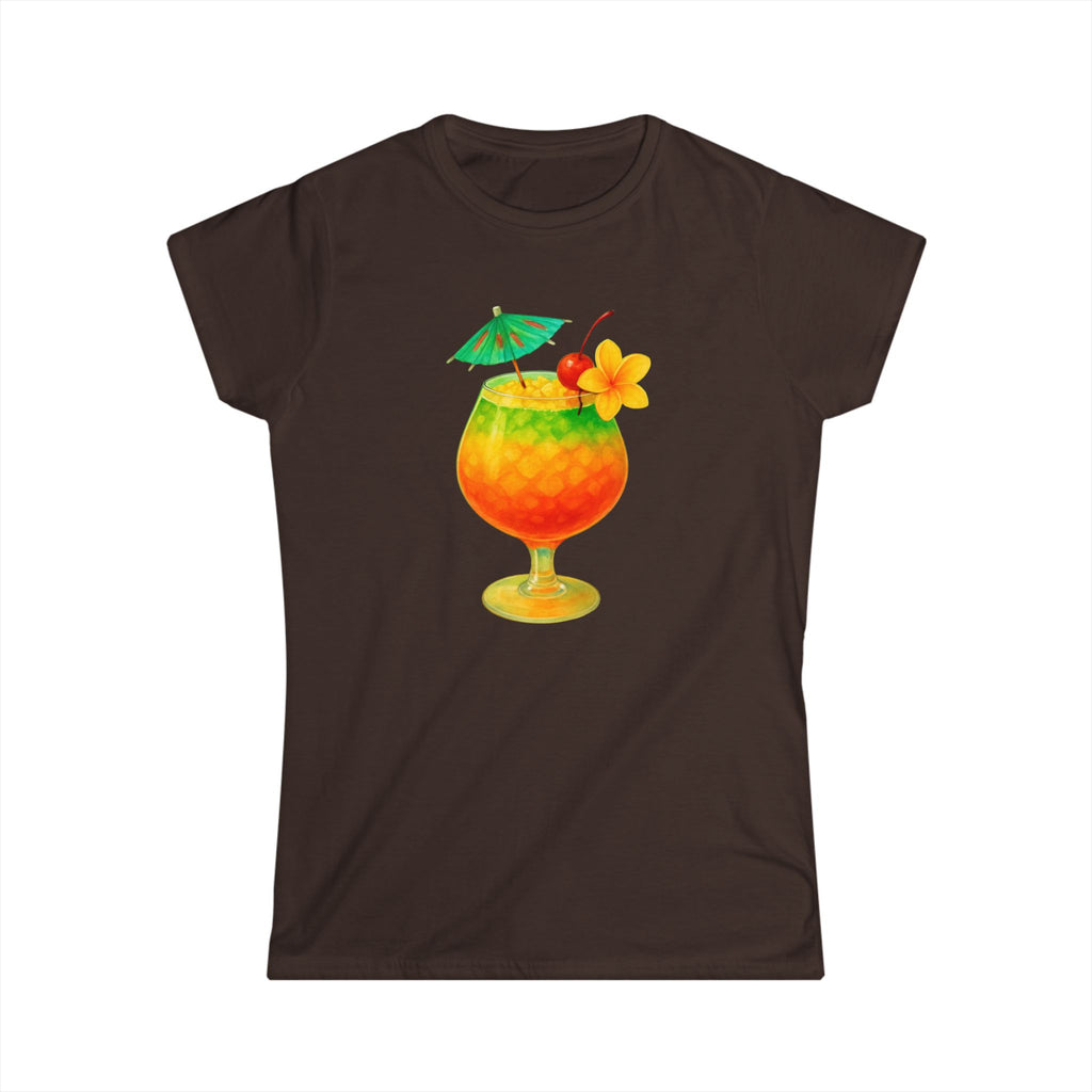 Mai Tai  punch tropical Tees, Island Style Shirt, Summer Cocktail Top, Vacation Apparel, Rum Punch Vibes, Women's Graphic Tee