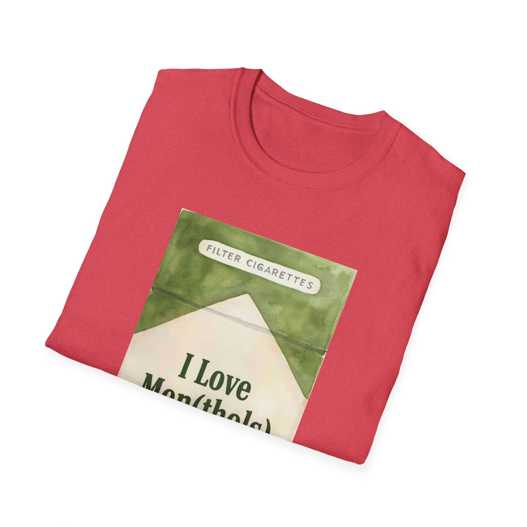 I Love Men(thols) Retro Cigarette Pack Graphic T-Shirt