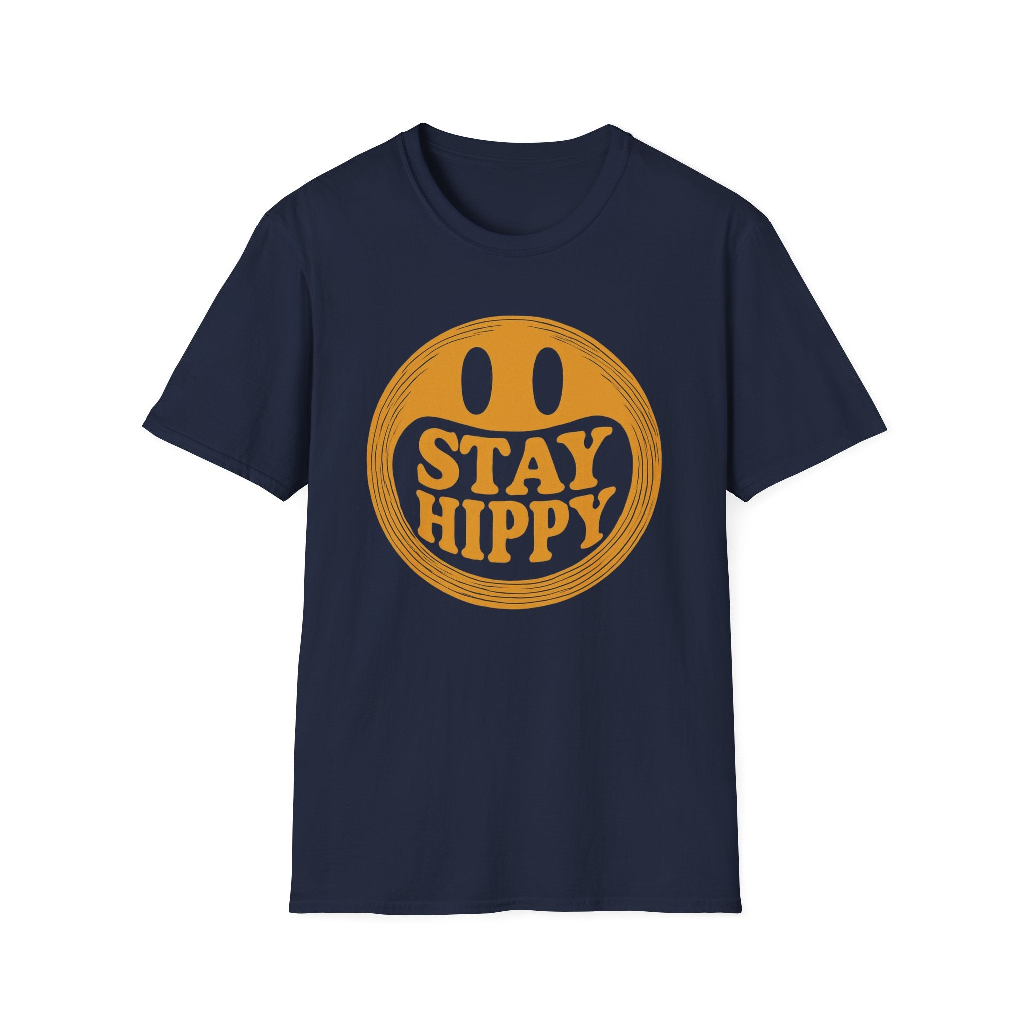 Stay Hippy Stay Happy Unisex T-Shirt, Hippie Graphic Tee, Positive Vibes Shirt, Bohemian Clothing, Festival Attire boho