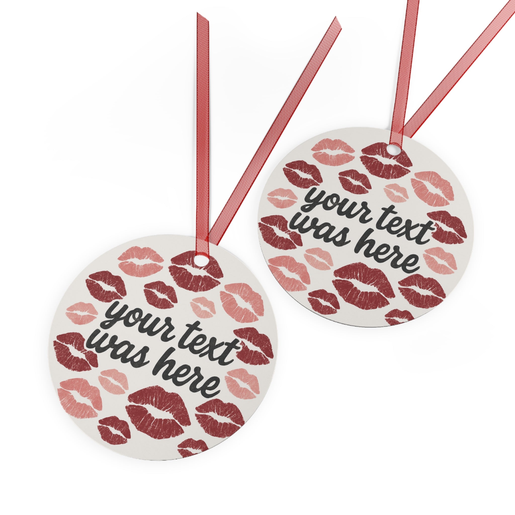Custom Metal Ornaments personalized to whatever text you would like! Nana was here, Aunty was here. Marry me?