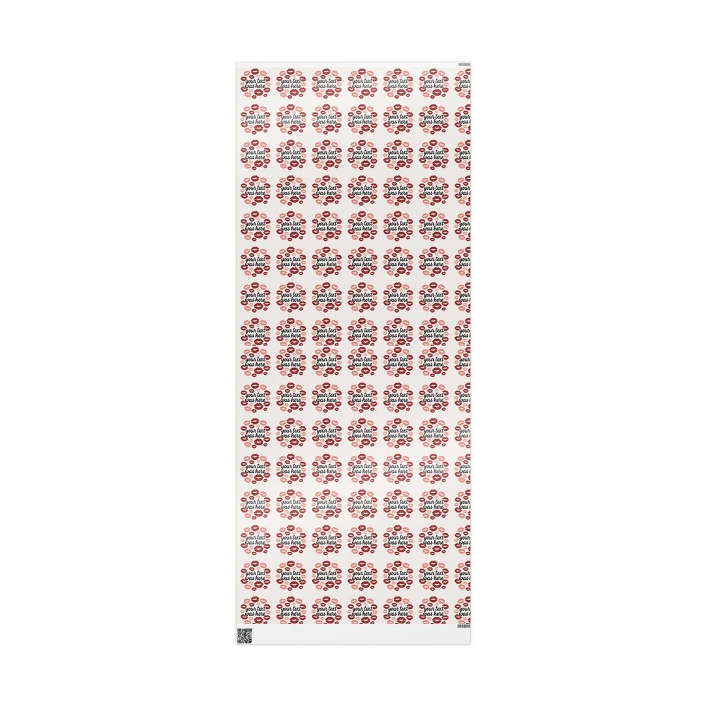 Personalized Any Name Kiss Print Wrapping Paper - Romantic Gift Wrap for Valentine's Day & Special Occasions grandparents aunts gifts for him