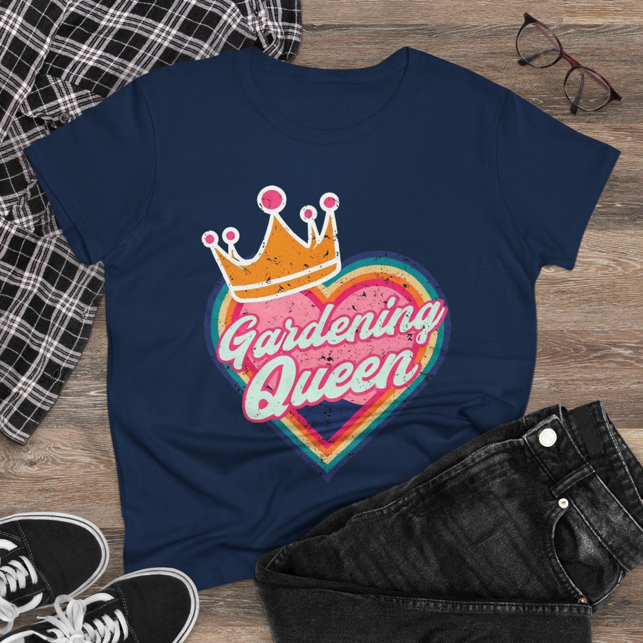 Gardening Queen Cotton Tee, Gardening Shirt, Gift for Gardeners, Summer Fashion, Plant Enthusiast Tee, Eco-Friendly Cotton Tee