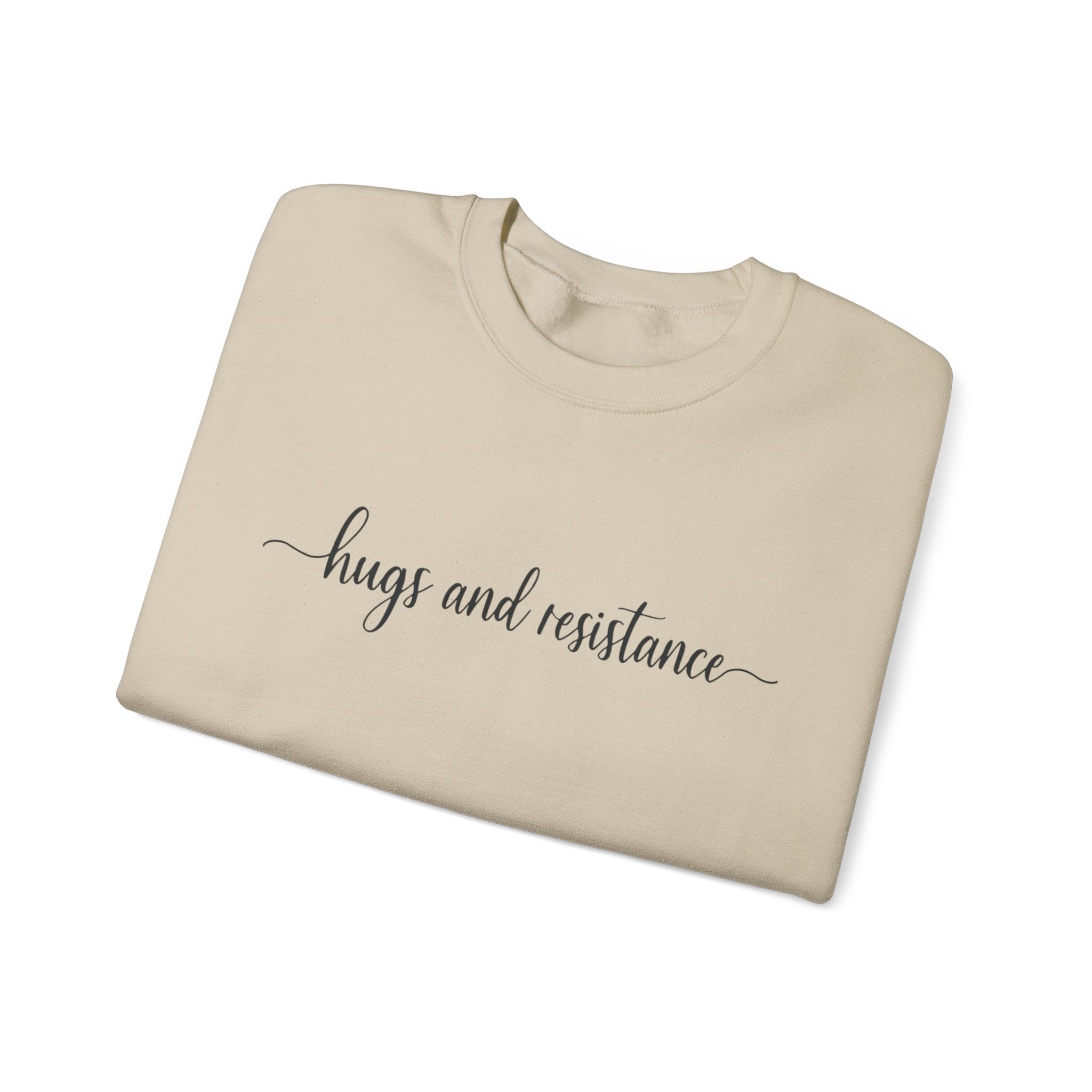 Hugs and resistance, cozy Protest Resistance Crewneck Sweatshirt