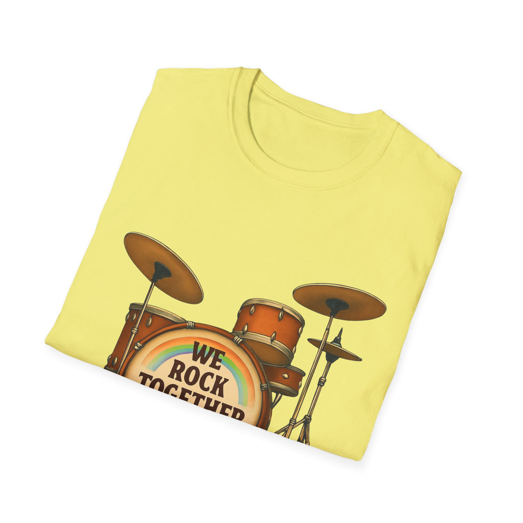 We rock together Equal Rights Political Unisex Tee, LGBTQ Pride Shirt, Protest Rainbow Tee, Liberal Activist Shirt LGBTQ Rights Advocate Top