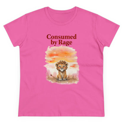 Consumed by Rage Design Graphic Tee - Women's Midweight Cotton Tee -