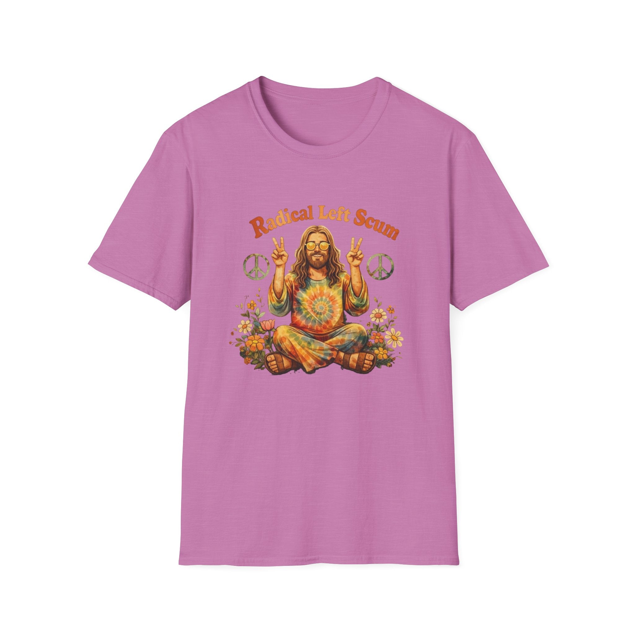 Radical Left Scum Hippie Peace Meditation T-Shirt