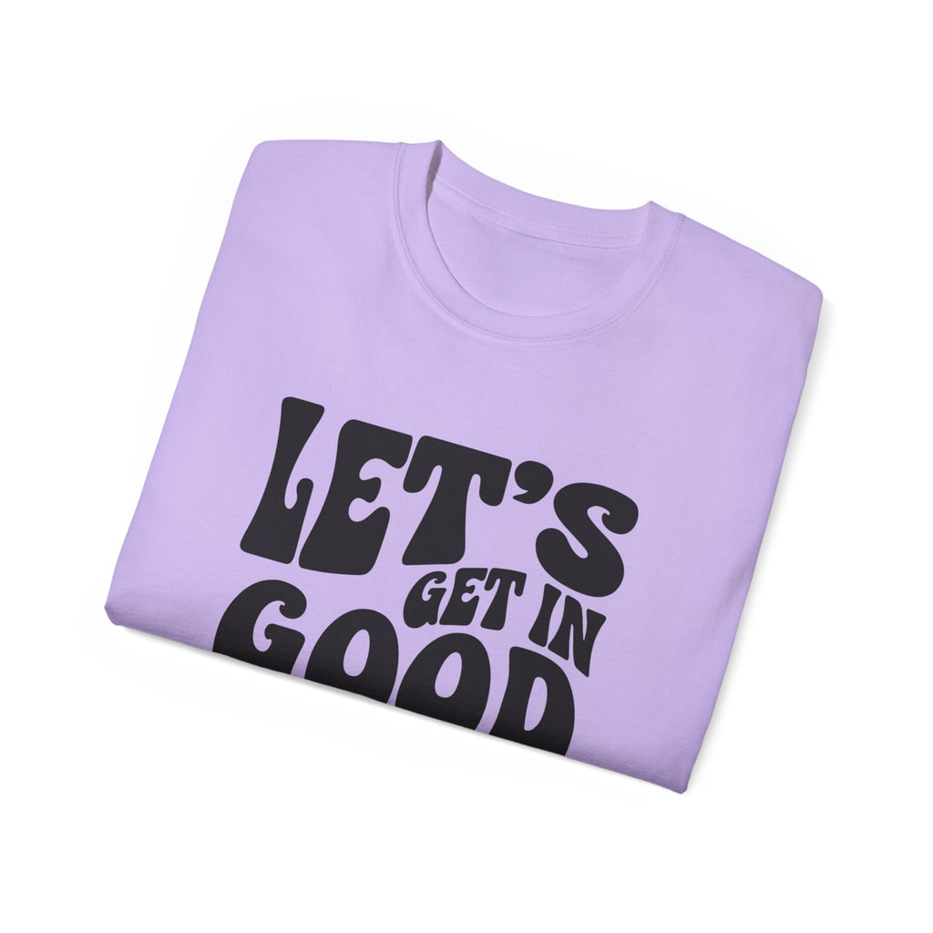 Vintage-Inspired Unisex Tee - 'Let's Get in Good Trouble' T-Shirt, Fun Gift for Activists, Casual Wear, Birthday, Everyday, Statement Shirt