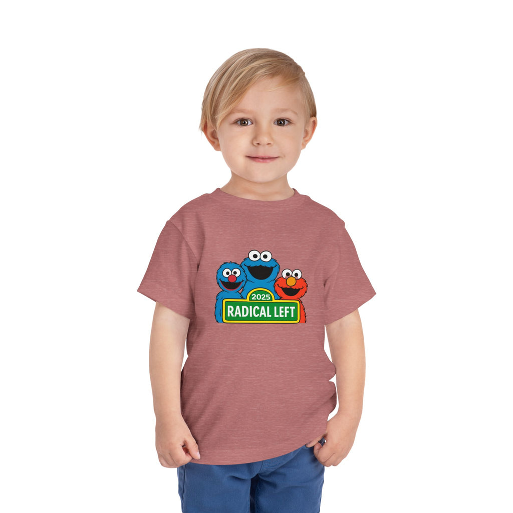 Radical Left Toddler Tee, Cute Kids T-Shirt, Playful Shirt for Babies, Funny Toddler Clothing, Gift for Little Activists
