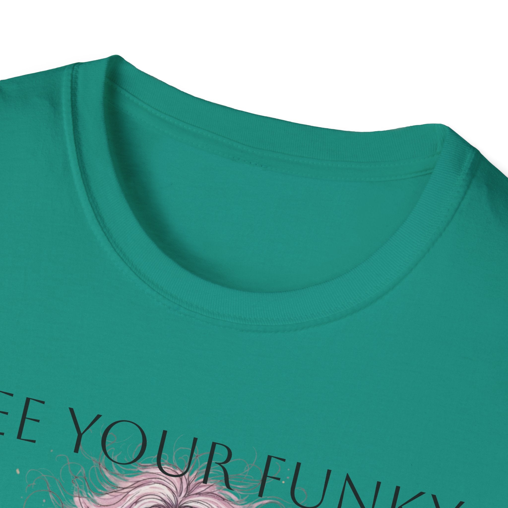 T-Shirt — “Free Your Funky” Peace-Sign Boho Woman Graphic Tee