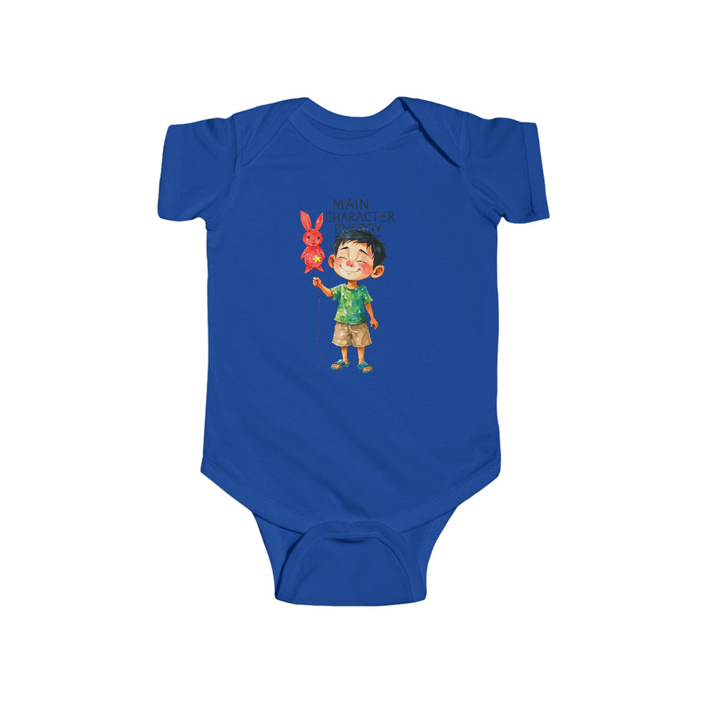 Main Character Energy Infant Bodysuit, Fun Boy Gift, New Mom Onesie, Cute Baby Outfit, Baby Shower Present boy mom