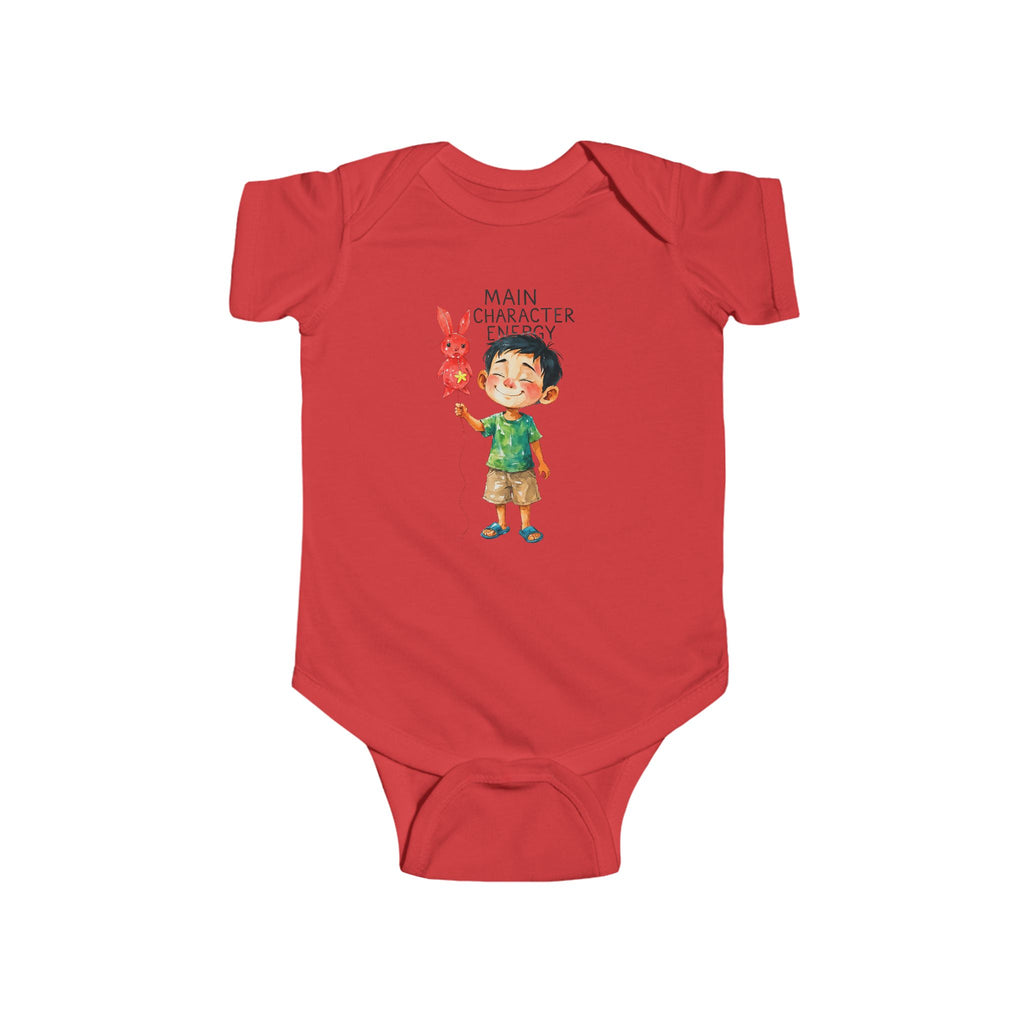 Main Character Energy Infant Bodysuit, Fun Boy Gift, New Mom Onesie, Cute Baby Outfit, Baby Shower Present boy mom