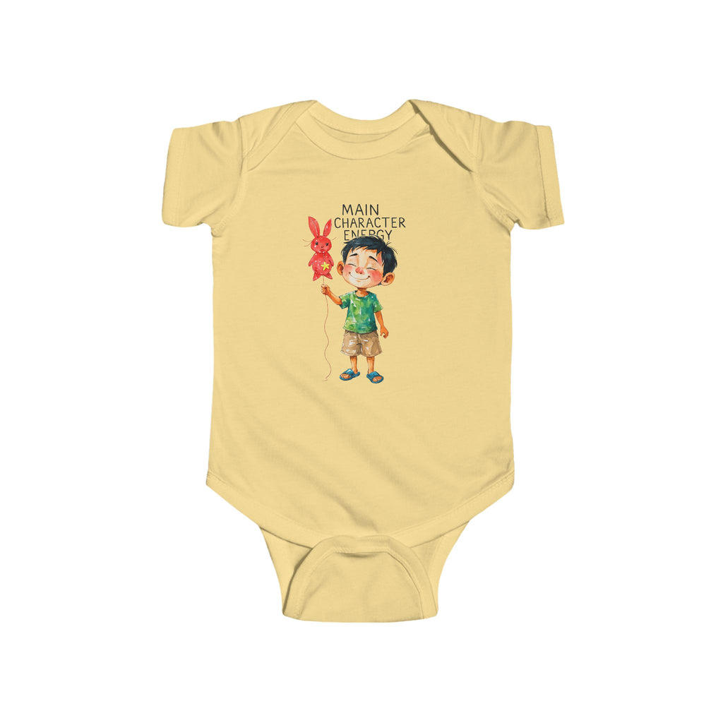 Main Character Energy Infant Bodysuit, Fun Boy Gift, New Mom Onesie, Cute Baby Outfit, Baby Shower Present boy mom