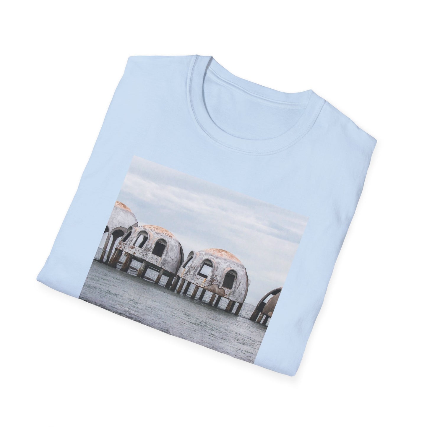 Cape Romano Dome Houses Marco Island Unisex Softstyle T-Shirt, Florida Vacation Beach Tee, Graphic Tee, Coastal Gift, Travel Shirt