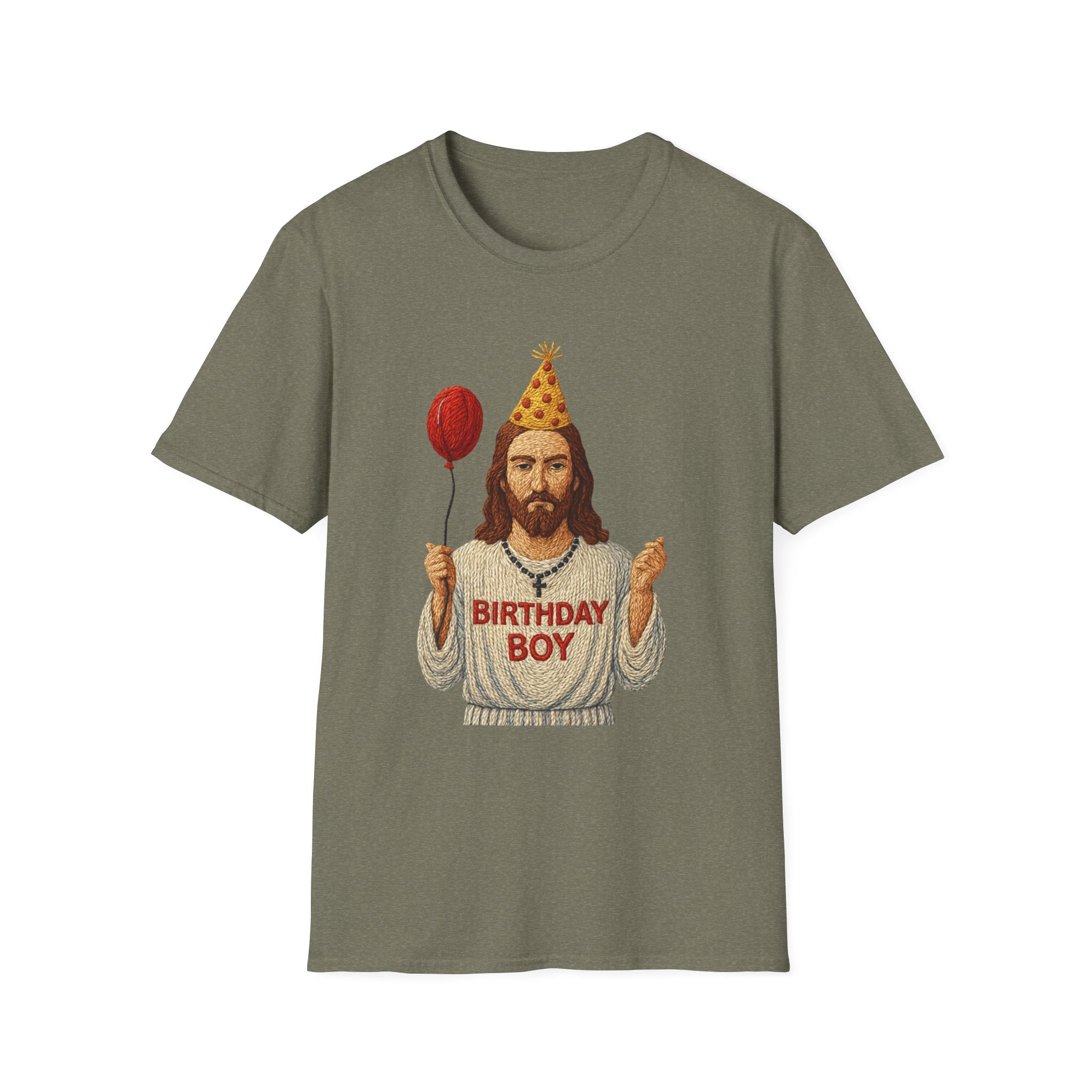 Birthday Boy Jesus T-Shirt party balloon Jesus gift