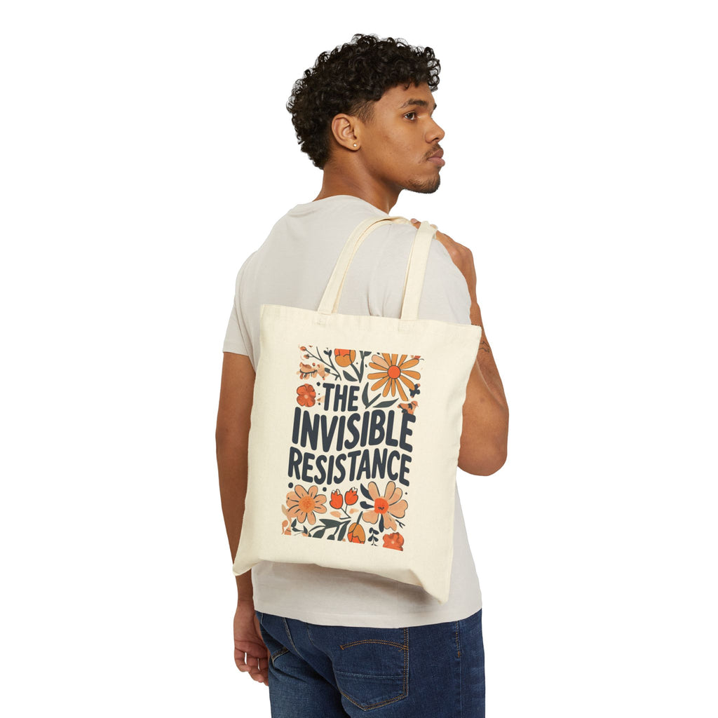Activism Cotton Canvas Tote Bag, Protest Anti-Trump Social Justice, Resistance Carryall, Political Statement Market Shopper, Gift for