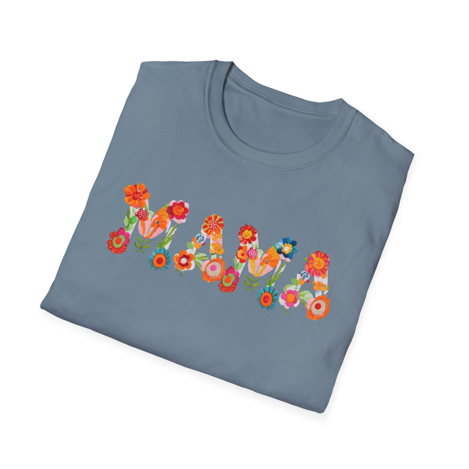 Floral Mama T-Shirt, Mother's Gift, Unisex Tee, Spring Fashion, Handmade Shirt, Gift for Mom, Cute Floral Tee new mom gift
