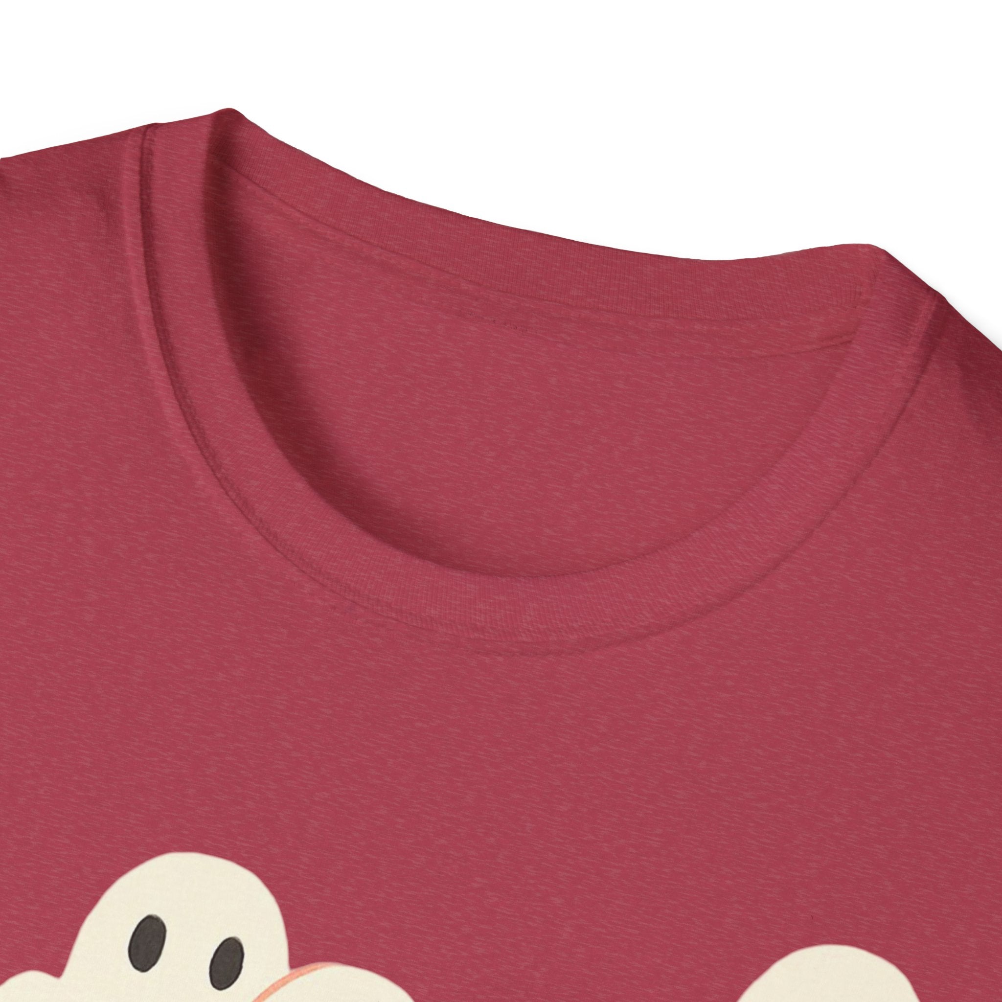 Ghost Spooky Cute Goth Halloween Unisex Softstyle T-Shirt, Halloween Shirt, Ghost Lover Gift, Halloween Costume, Halloween Party Tee, Gothic