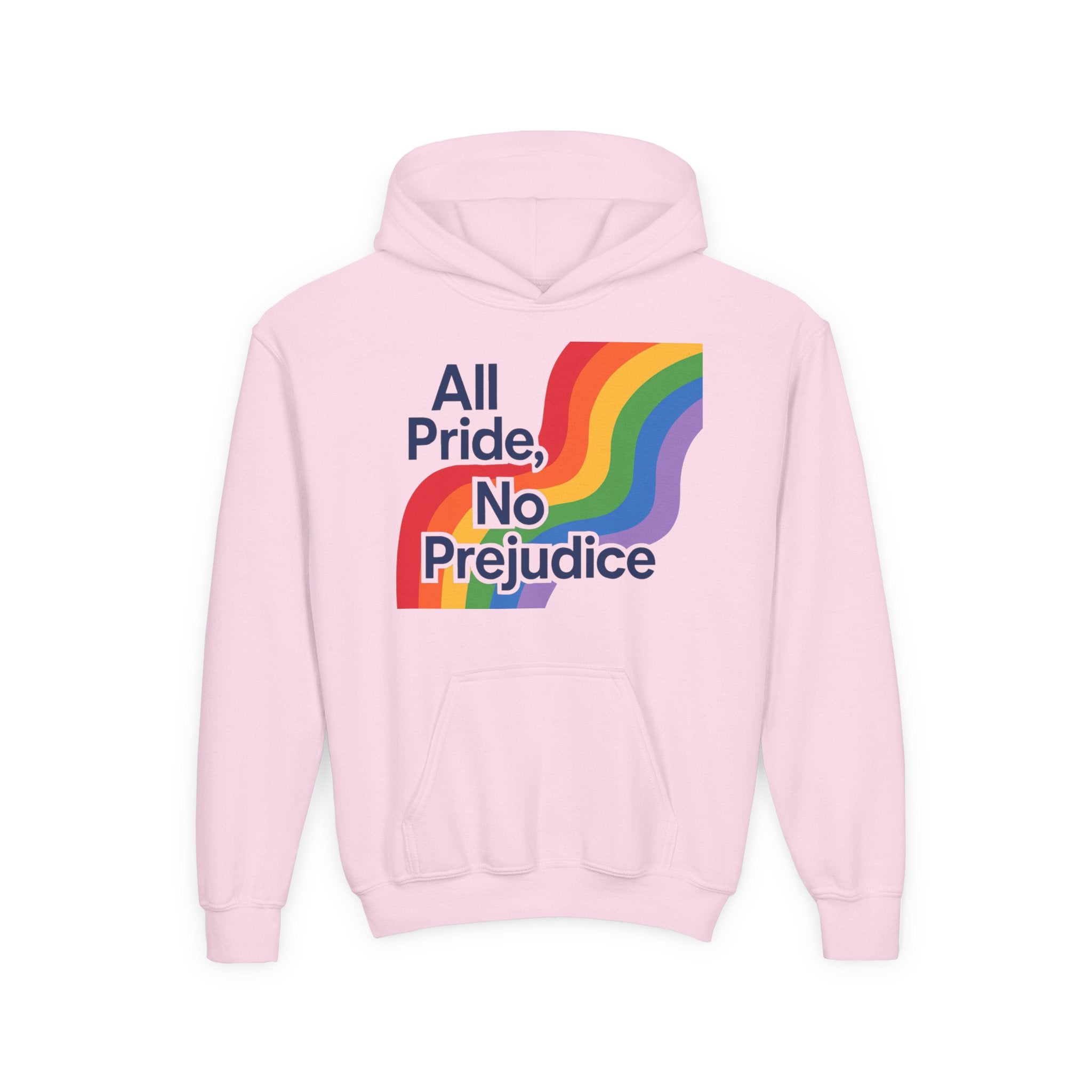 Pride-Themed Youth Hoodie - All Pride, No Prejudice, LGBTQIA+ Apparel, Comfortable Sweatshirt, Gift for Pride Day, Inclusive Fashion, [...]