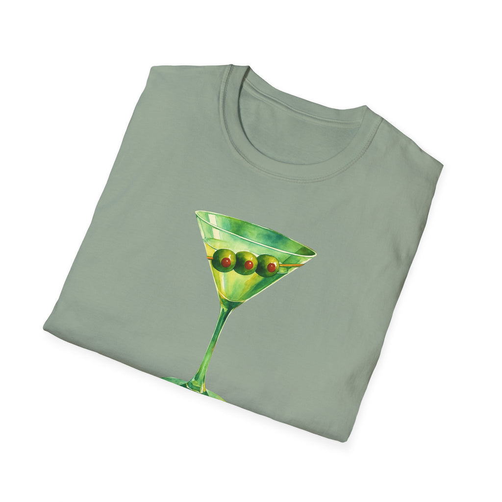 Martini Graphic T-Shirt | Unisex Softstyle Tee | Perfect for Cocktail Lovers, Parties, and Unique Gift Idea, Birthday, Summer Fun gift
